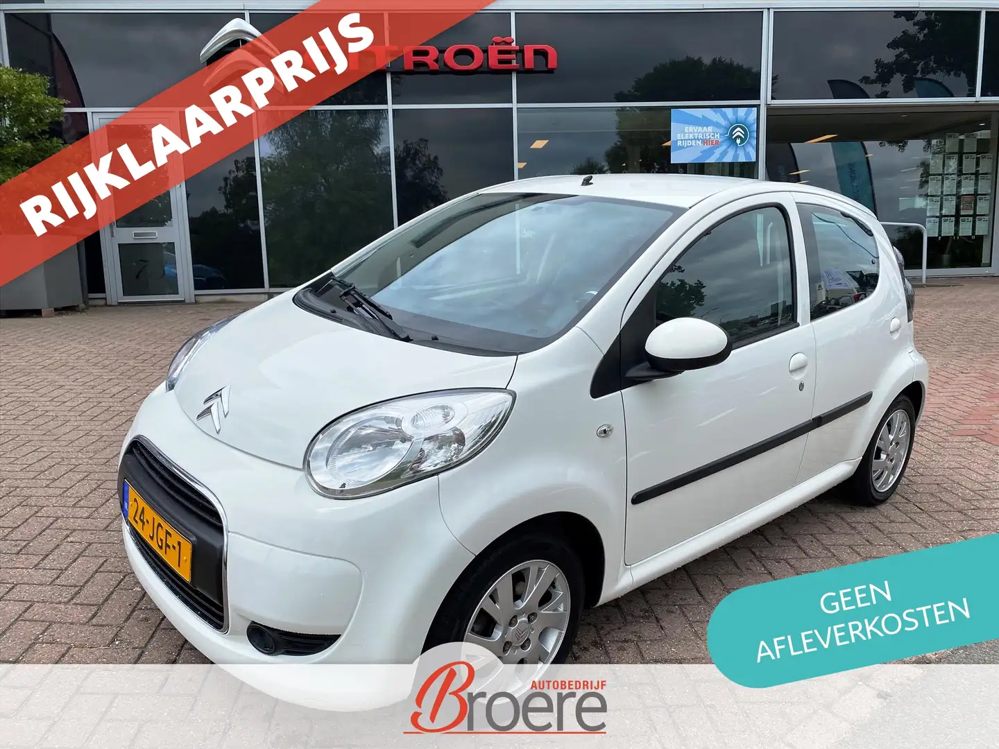 Citroen C1 1.0i 68PK Ambiance 5D | lichtmetalen velgen, airco Wit - 1