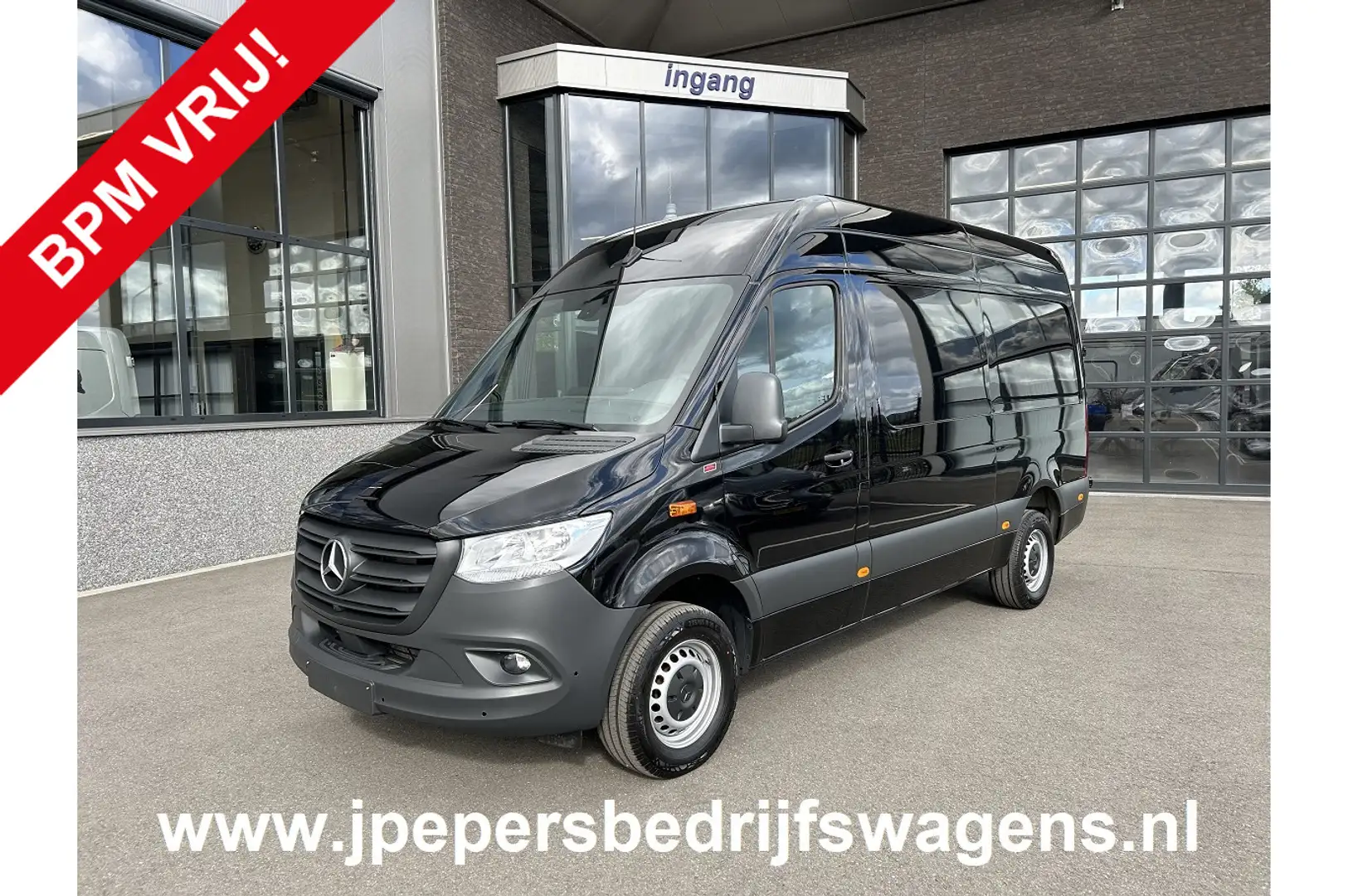 Mercedes-Benz Sprinter 317 CDI L2 H2 MBUX / 360 Camera / Navigatie / Crui Zwart - 1