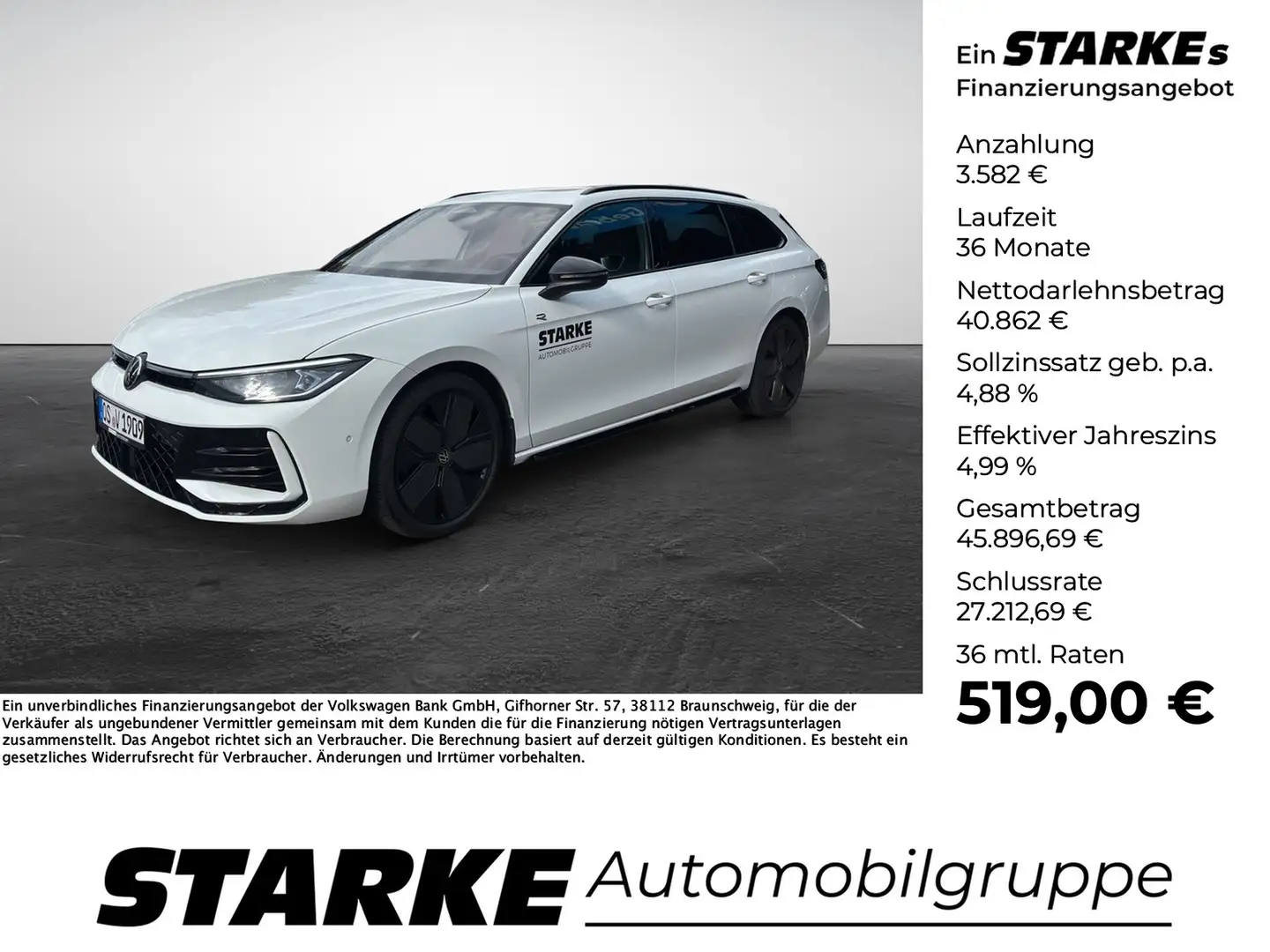 Volkswagen Passat Variant 2.0 TDI DSG R-line Weiß - 1