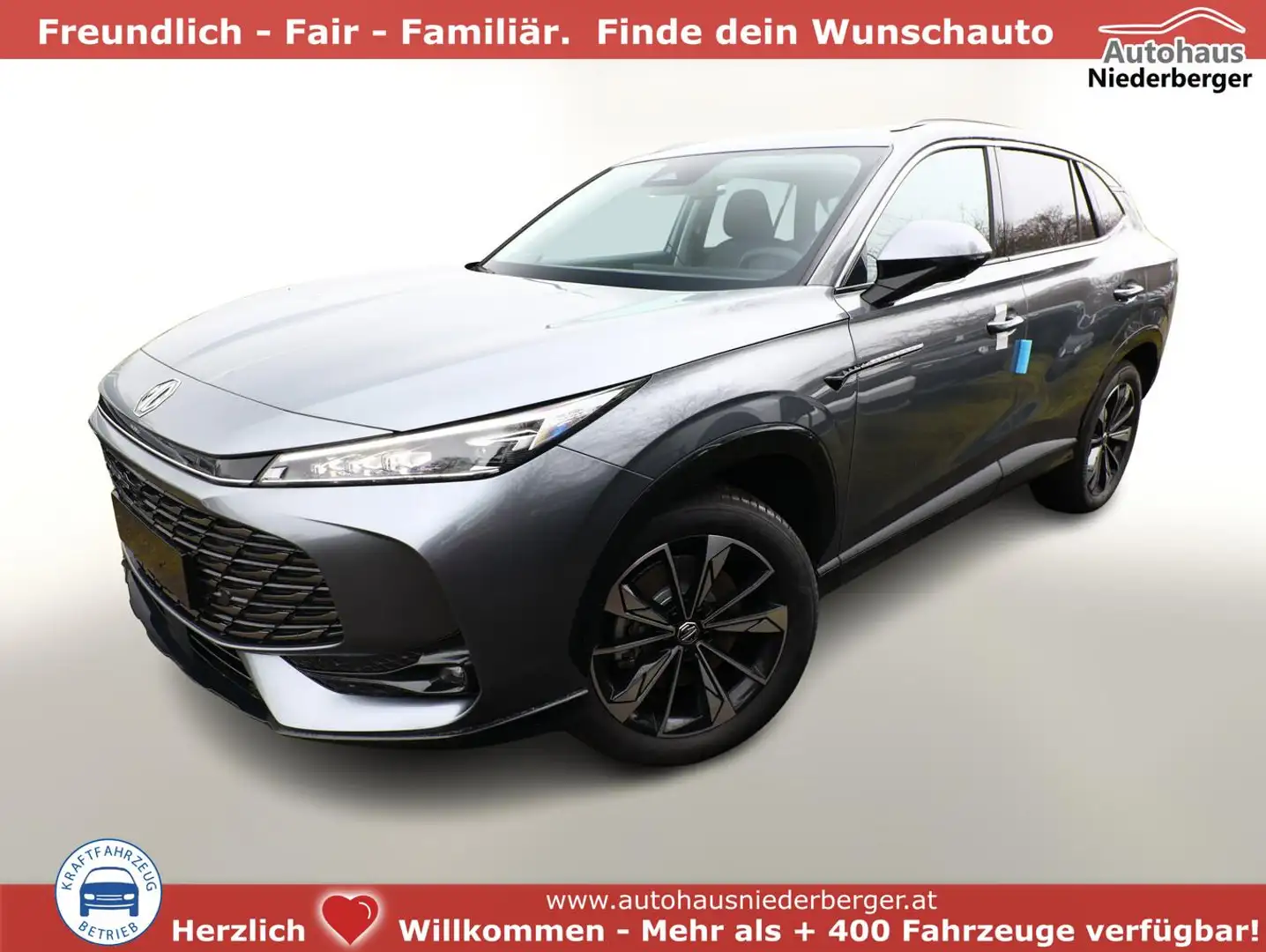 MG HS Comfort HEV+ ACC TotW Kam Nav LED Keyl 19Z 165 ... Grau - 1