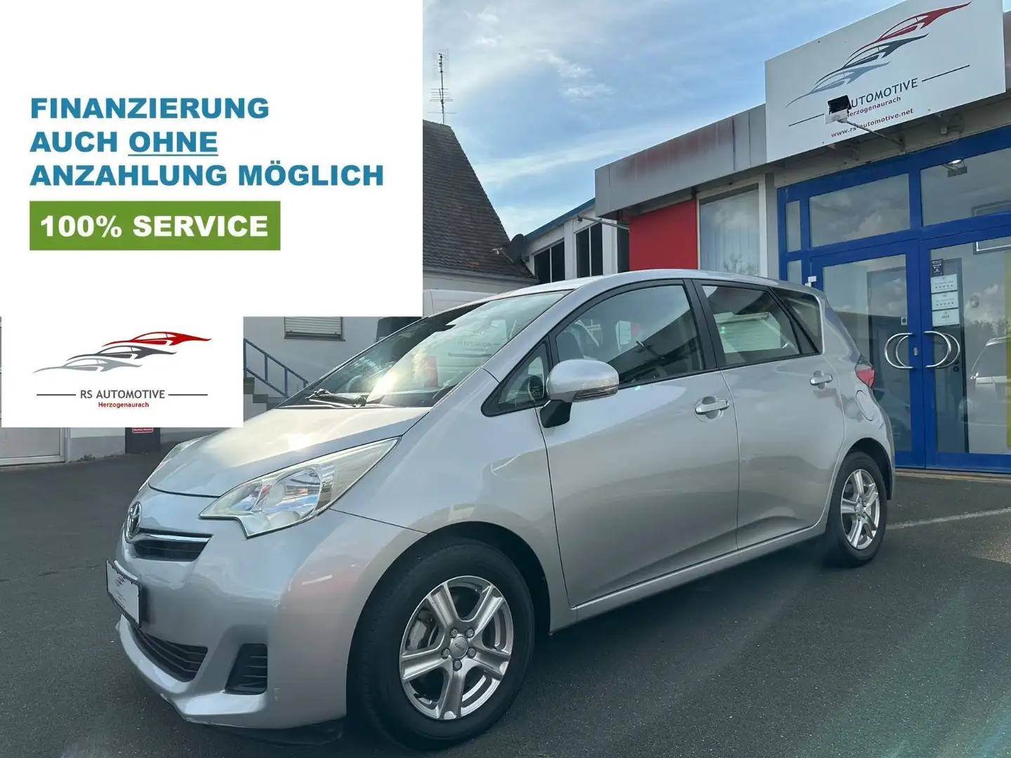 Toyota Verso-S Life*1.Hd*Klima*eFH*Kamera*nur 38tkm*Gar Zilver - 1