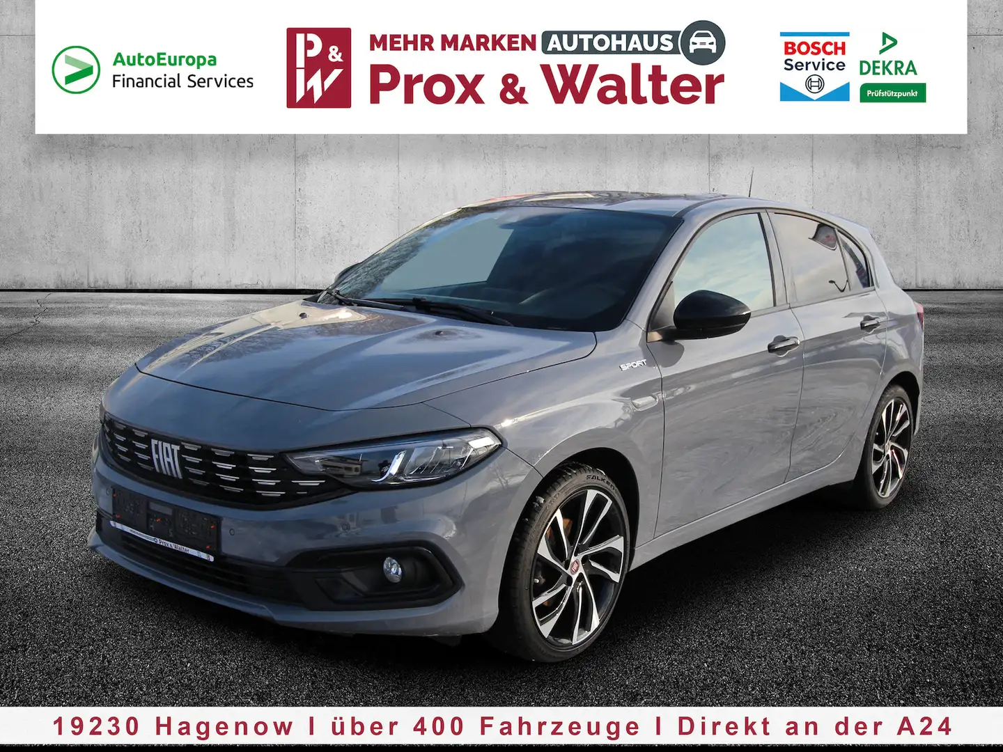 Fiat Tipo Hatchback City Sport KAMERA+AHK+LED+ALU18 Gris - 2