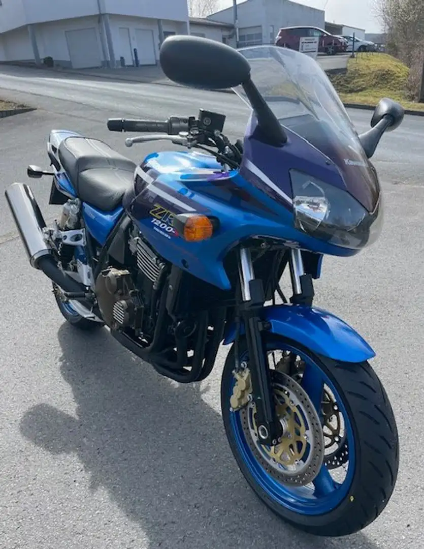 Kawasaki ZRX 1200 Top Zustand Синій - 1