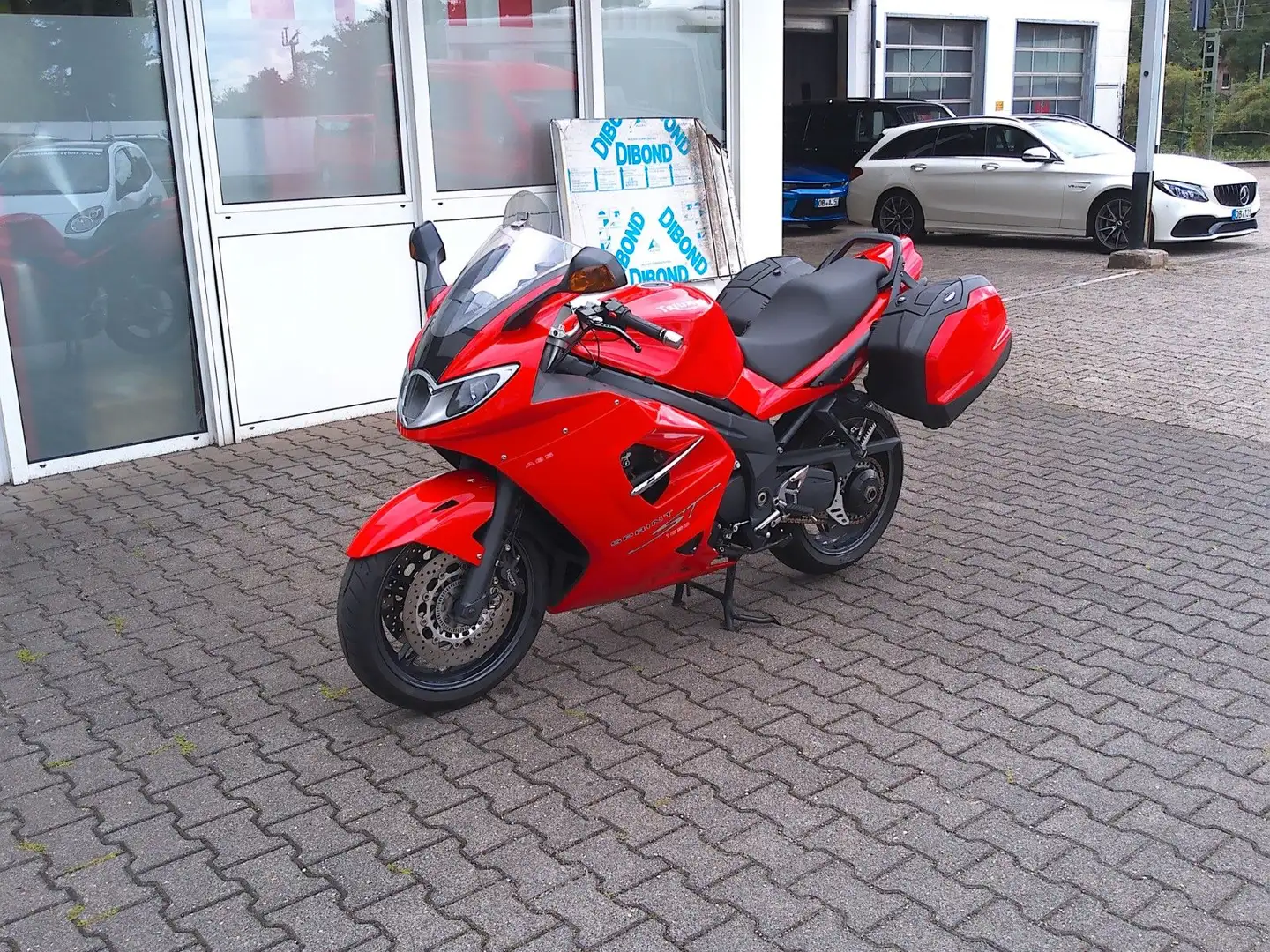 Triumph Sprint ST 1050 Koffer mini Blinker kurzes Heck Rot - 1