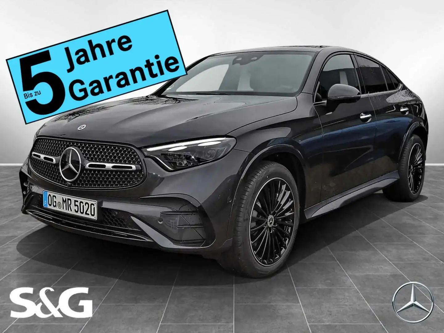 Mercedes-Benz GLC 220 d 4M Coupé AMG MBUX+360°+DIG-LED+AHK+20" Grau - 1