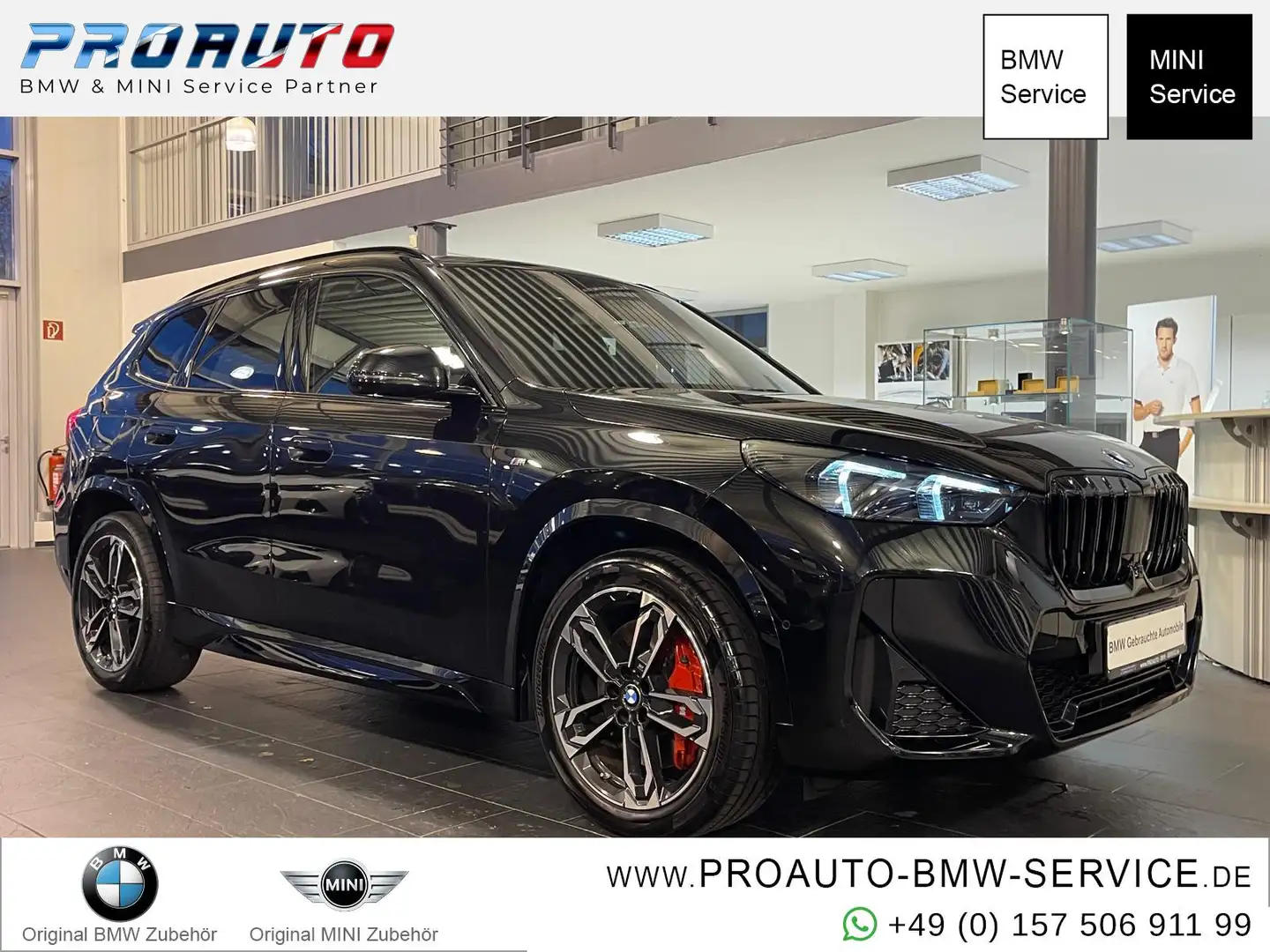 BMW X1 18i sDrive M Sport Pro AHK/Pano/M-sitze/360°/HUD/1 Schwarz - 1
