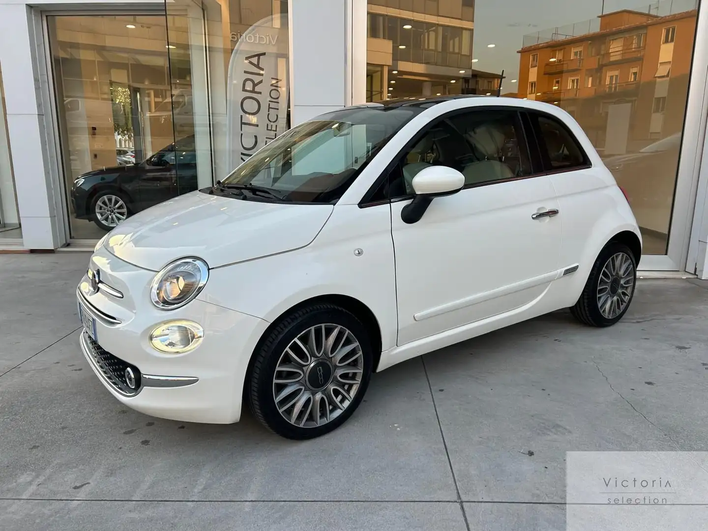 Fiat 500 500 1.2 69 CV C.MANUALE LOUNGE TETTUCCIO NEOPATEN Wit - 1