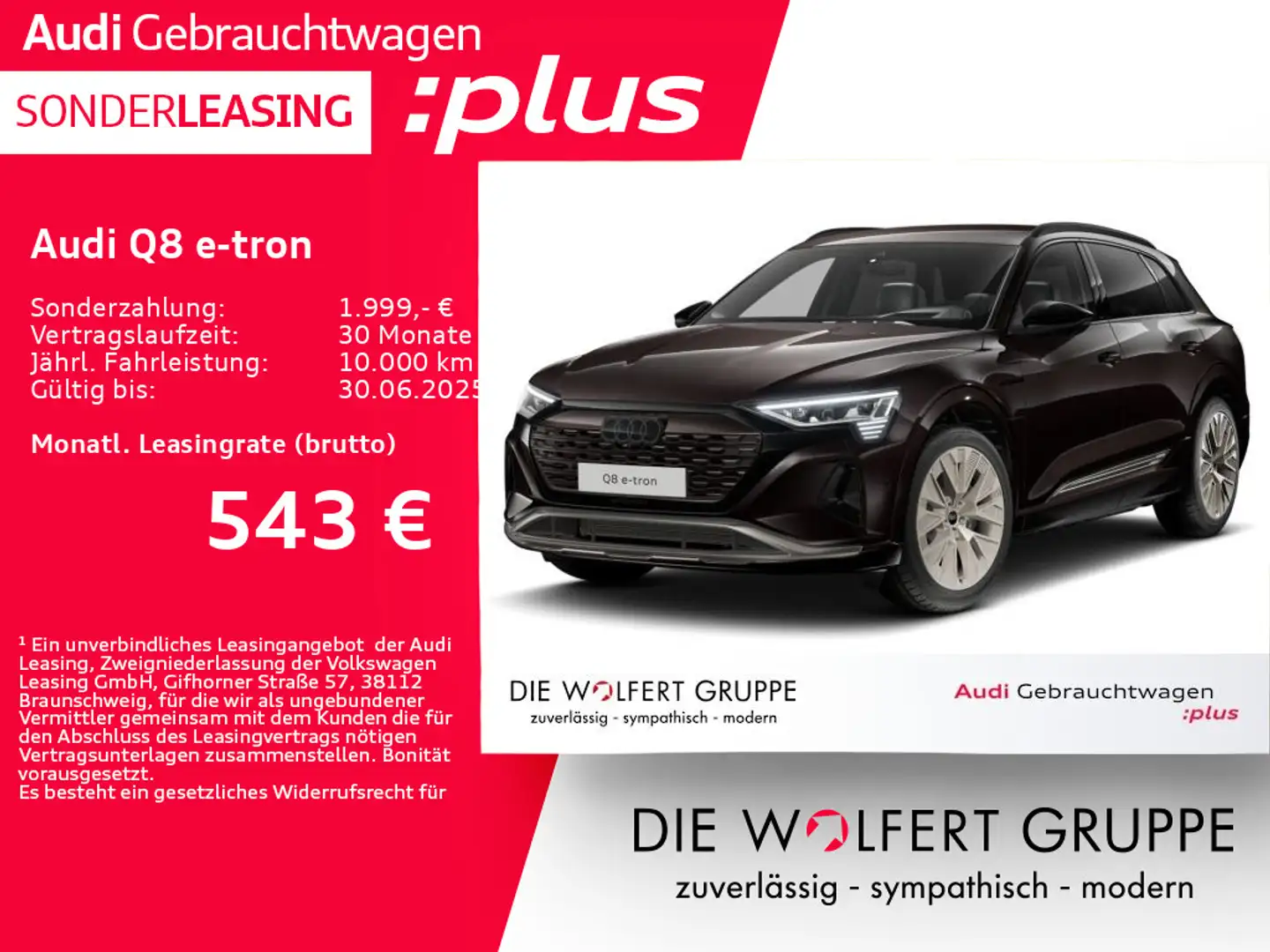 Audi Q8 e-tron advanced 55 quattro ACC*360°*B&O*HUD Braun - 1