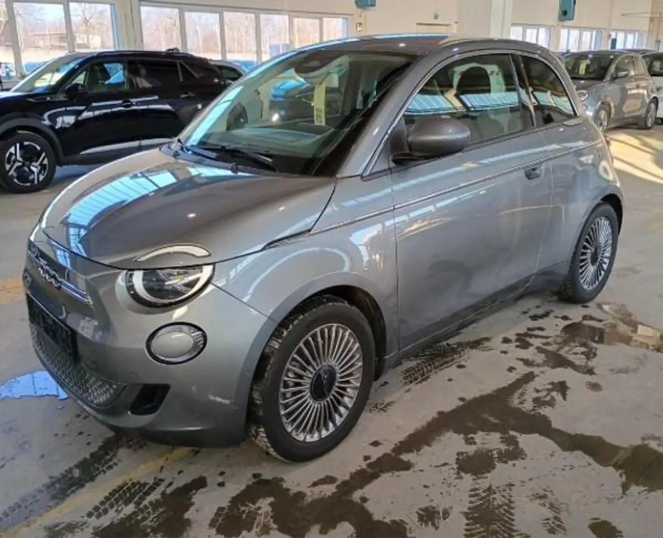 Fiat 500e 500 e NAVI/APP~SHZ~RFK~GRA~ALU~DAB~KLIMAAUTO~MFL Gris - 1