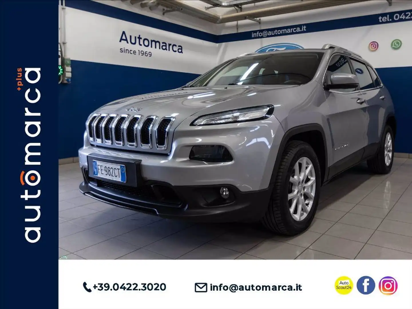 Jeep Cherokee 2.0 mjt II Longitude Fwd 140cv Szürke - 1