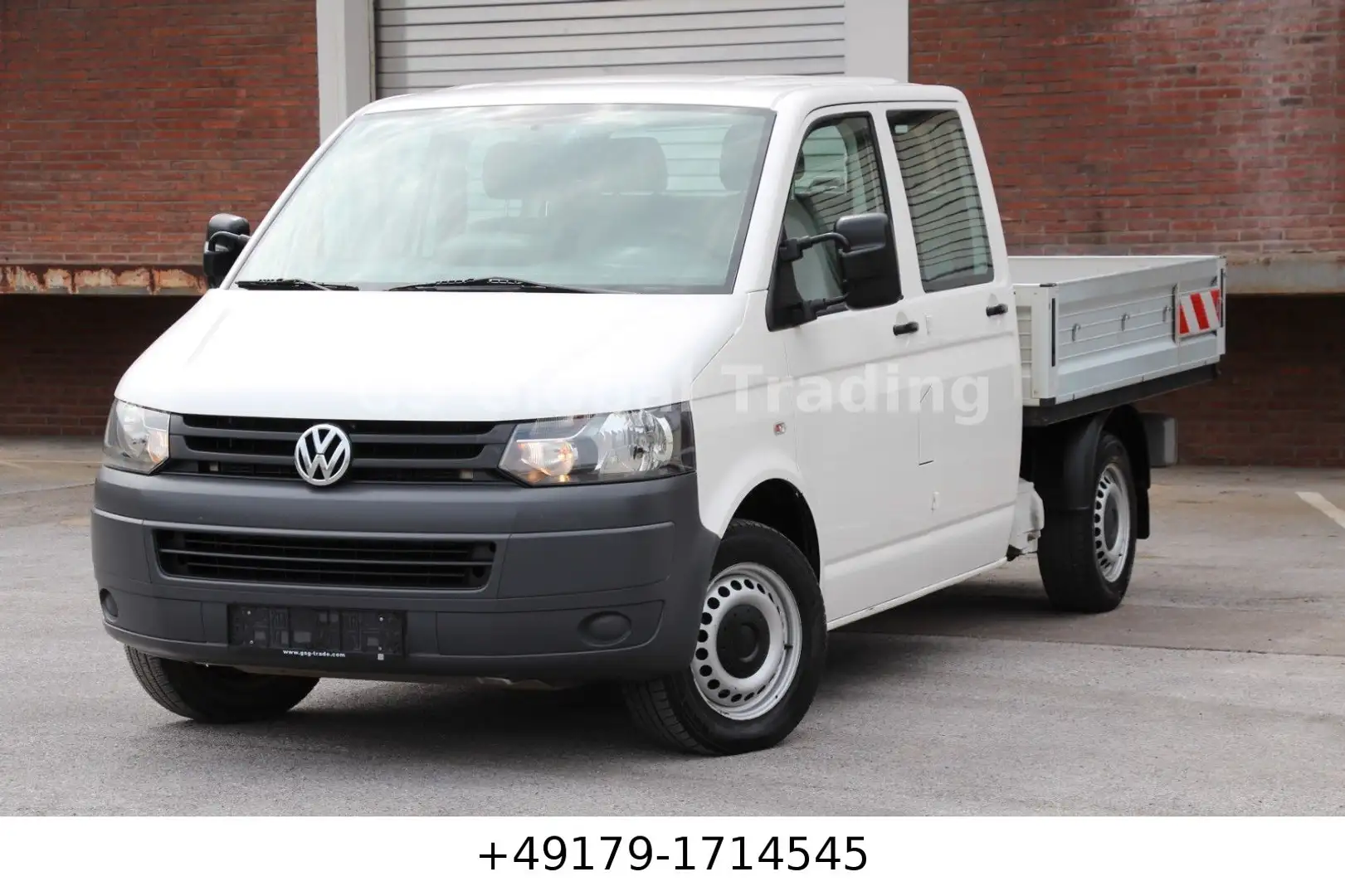 Volkswagen T5 Transporter T5 4MOTION DoKa Pritsche Diff.Sperre AHK Standhz Weiß - 1