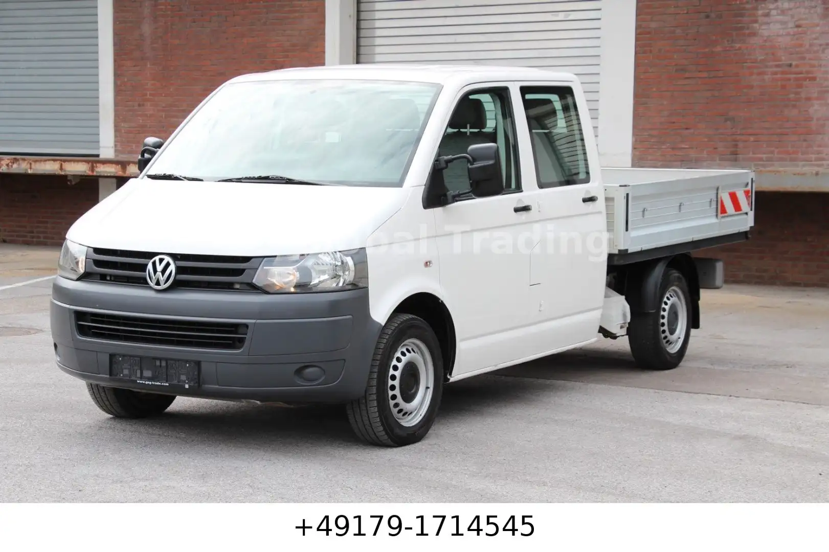 Volkswagen T5 Transporter T5 4MOTION DoKa Pritsche Diff.Sperre AHK Standhz Weiß - 2
