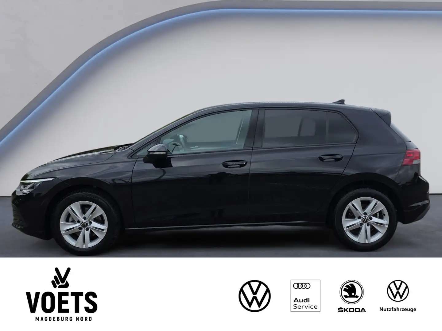 Volkswagen Golf 2.0TDI DSG Life LED+NAVI+ACC+PDC+DAB+ Schwarz - 2