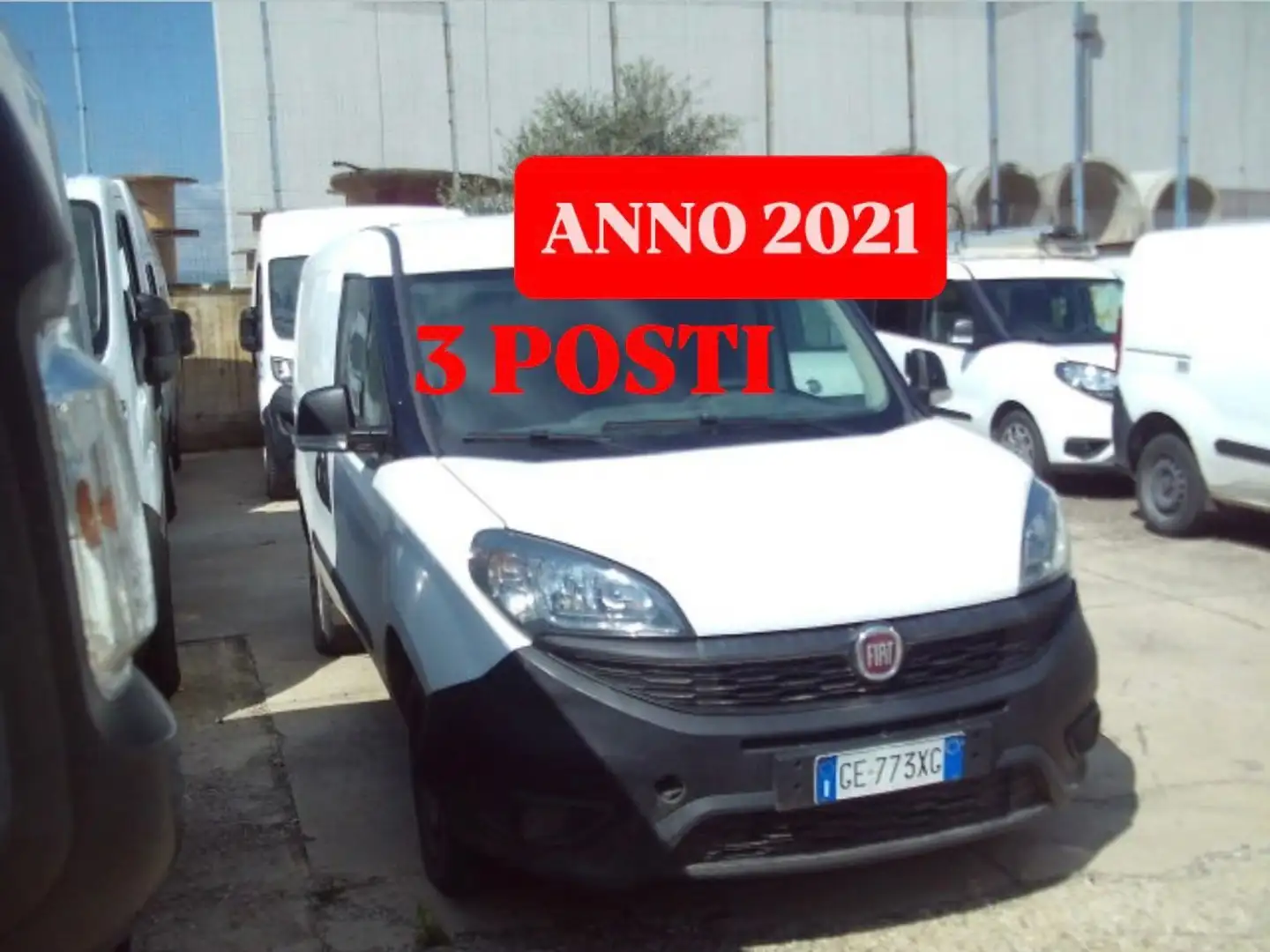 Fiat Doblo 1.3mjt 95cv FURGONE ANNO 2021 Weiß - 2