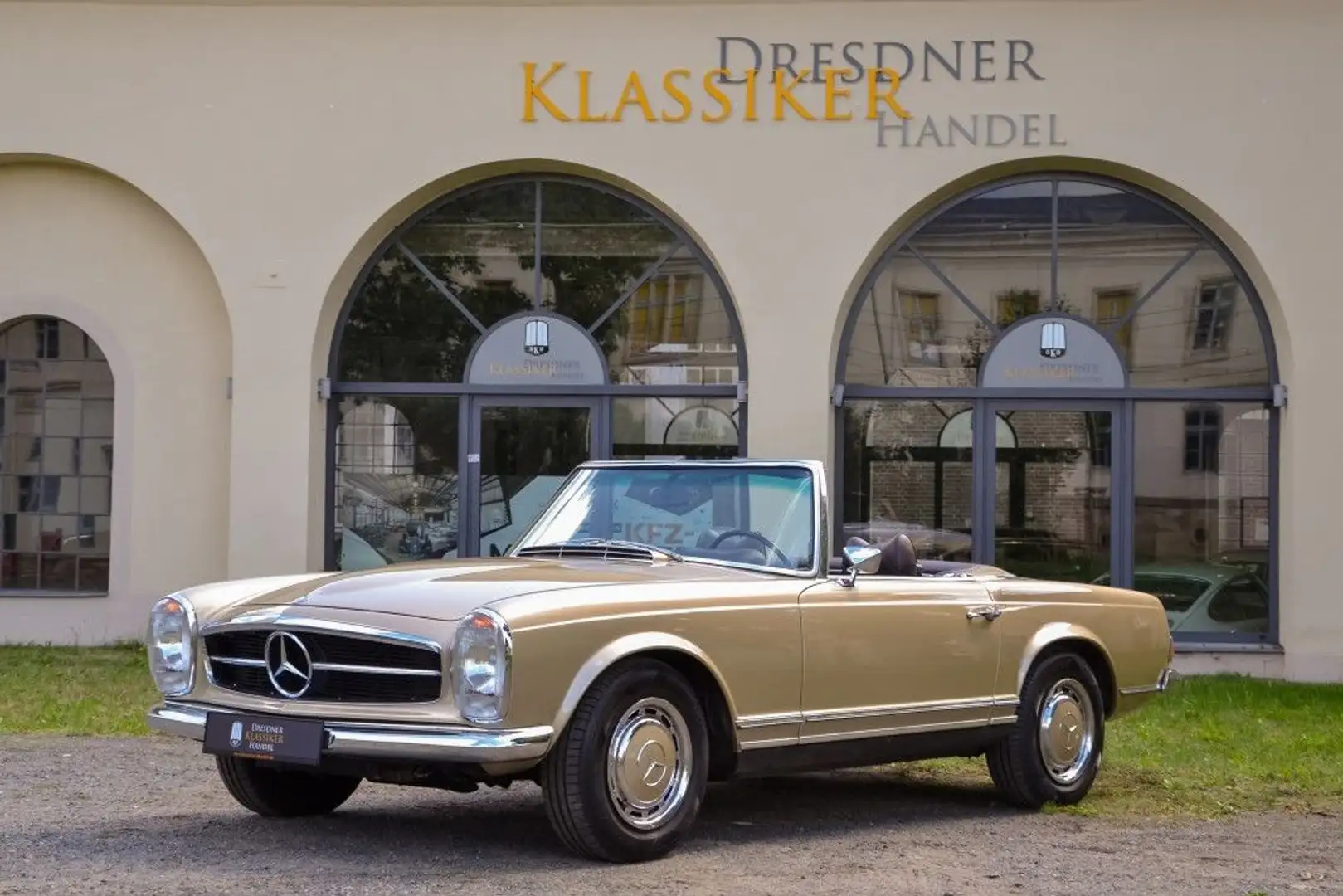 Mercedes-Benz 280 SL, vollst. dokumentiert, Klima, Lack neu Beige - 1