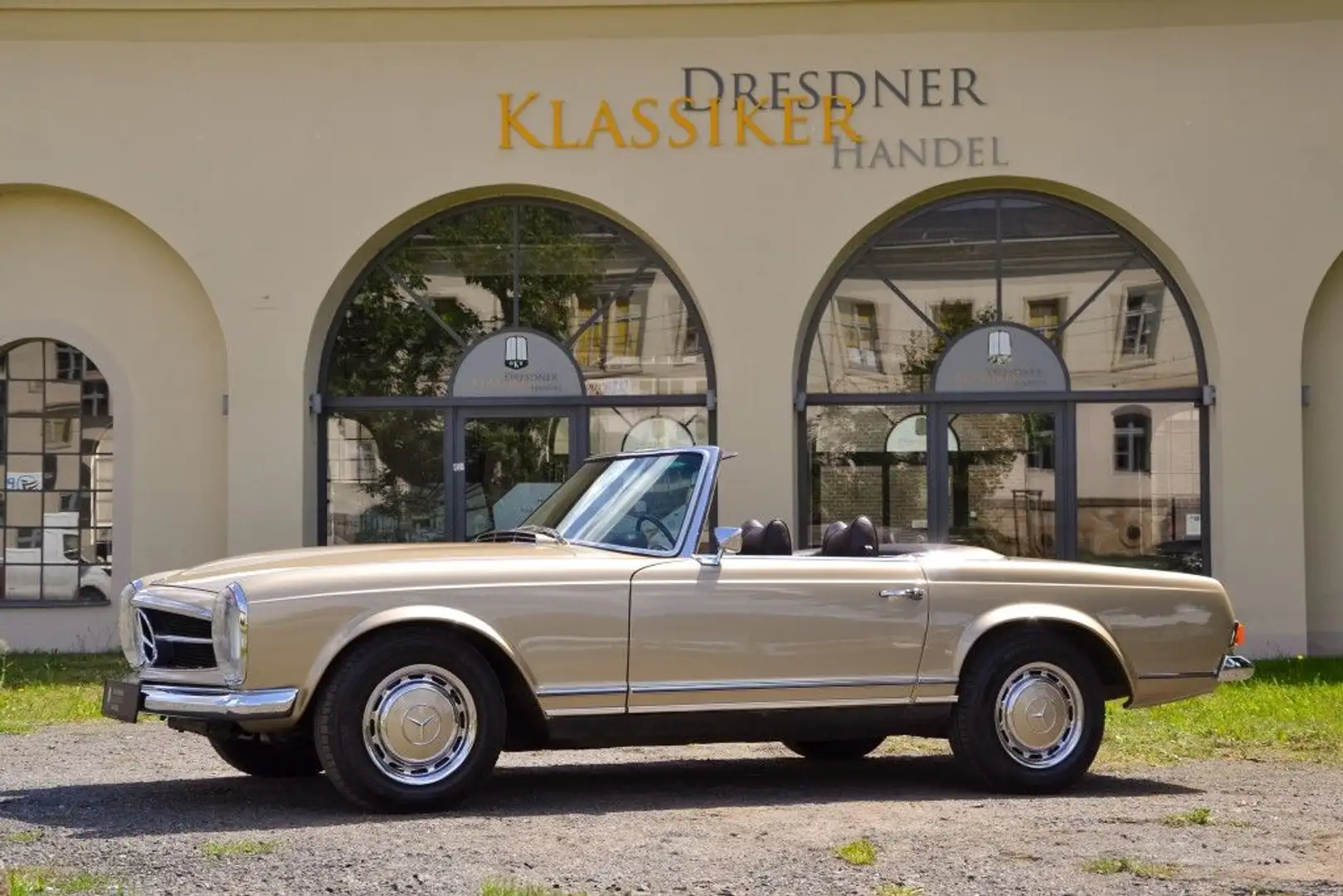 Mercedes-Benz 280 SL, vollst. dokumentiert, Klima, Lack neu Beige - 2