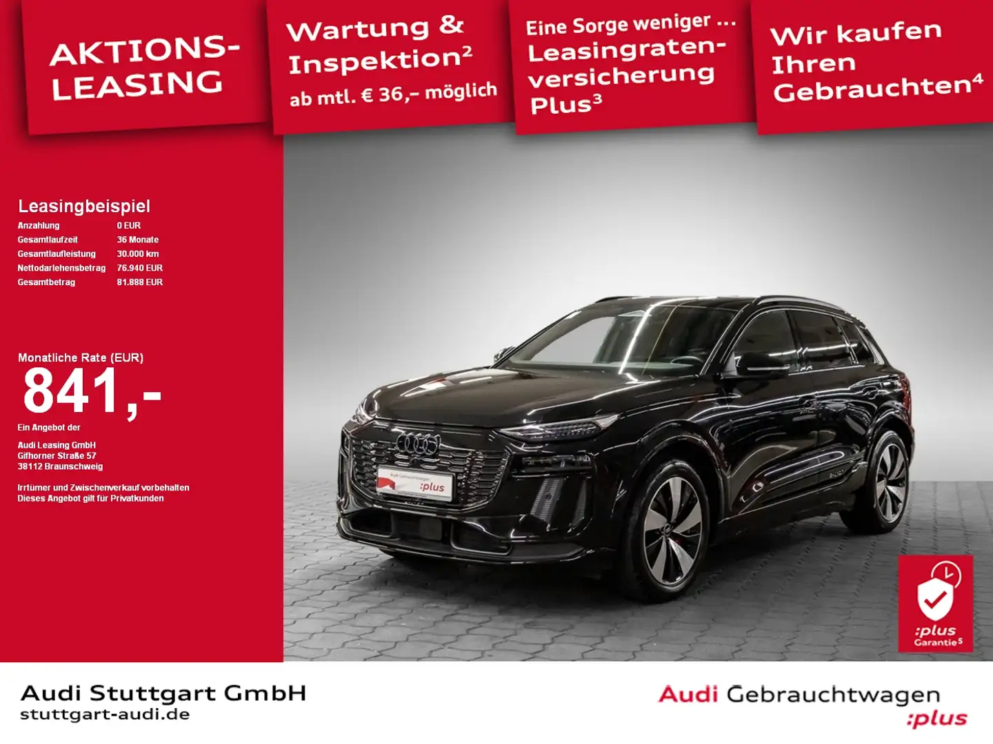 Audi Q6 e-tron SUV e-tron 55 quattro 285 kW 360° B&O Pano VC Noir - 1