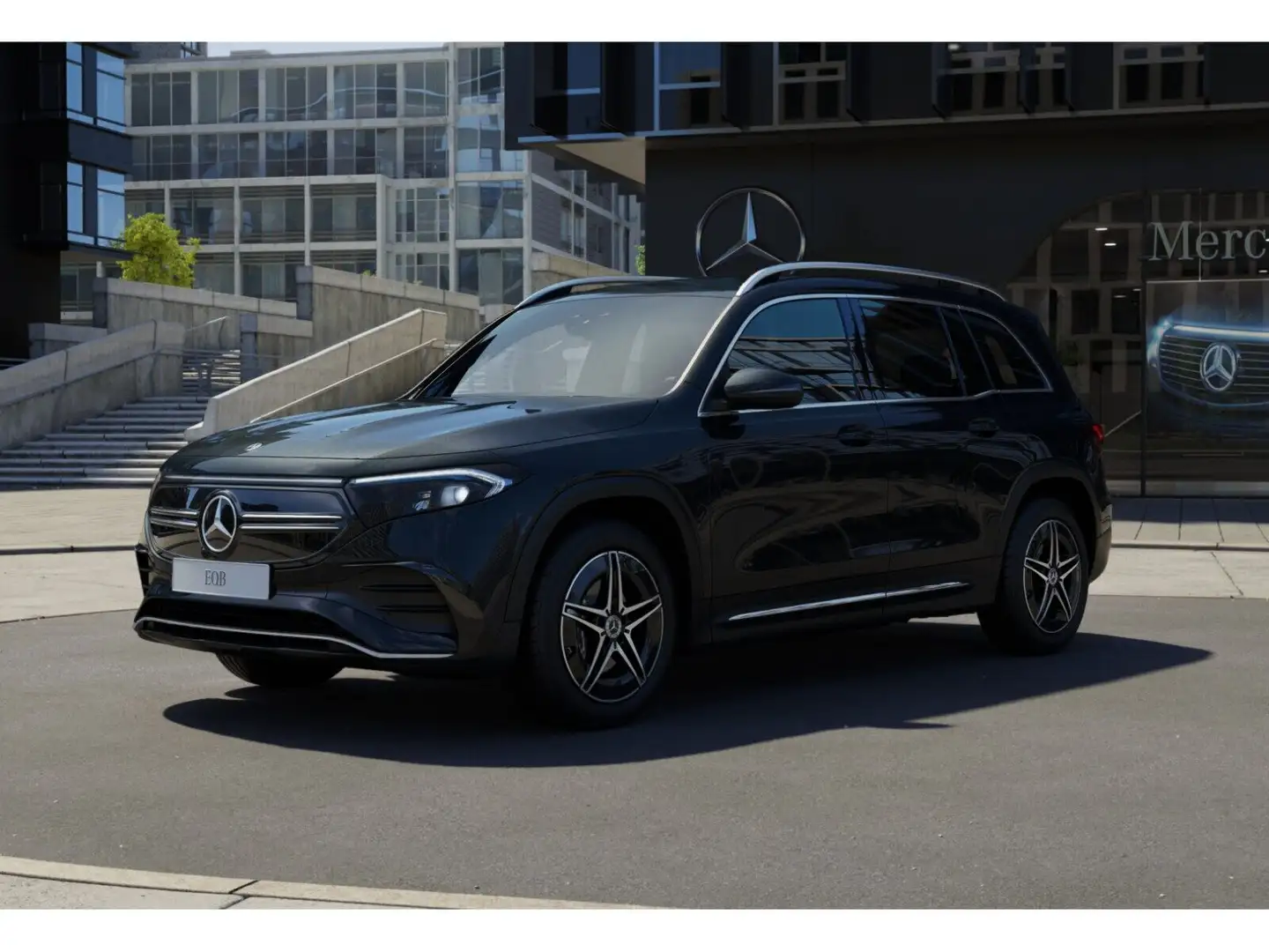 Mercedes-Benz EQB 350 4M AMG Mbux Kamera Tempomat LED Sitzh. Schwarz - 2