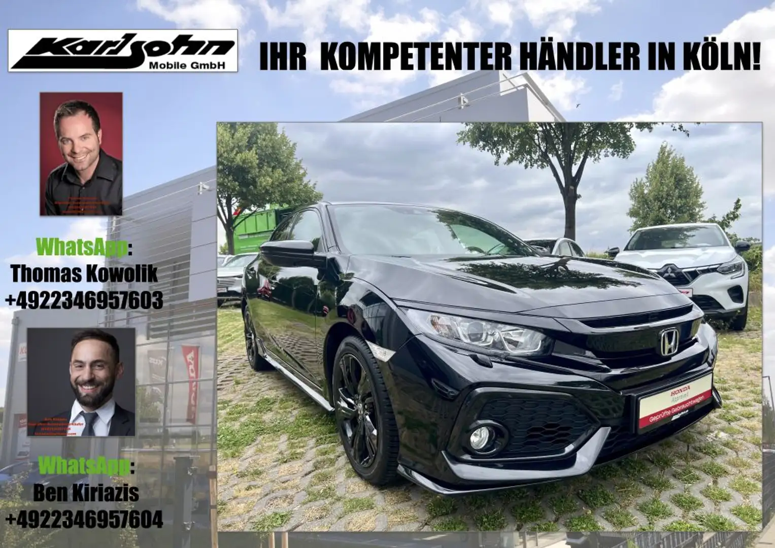 Honda Civic 1.0 i-VTEC Turbo Dynamic Limited Edition Schwarz - 1