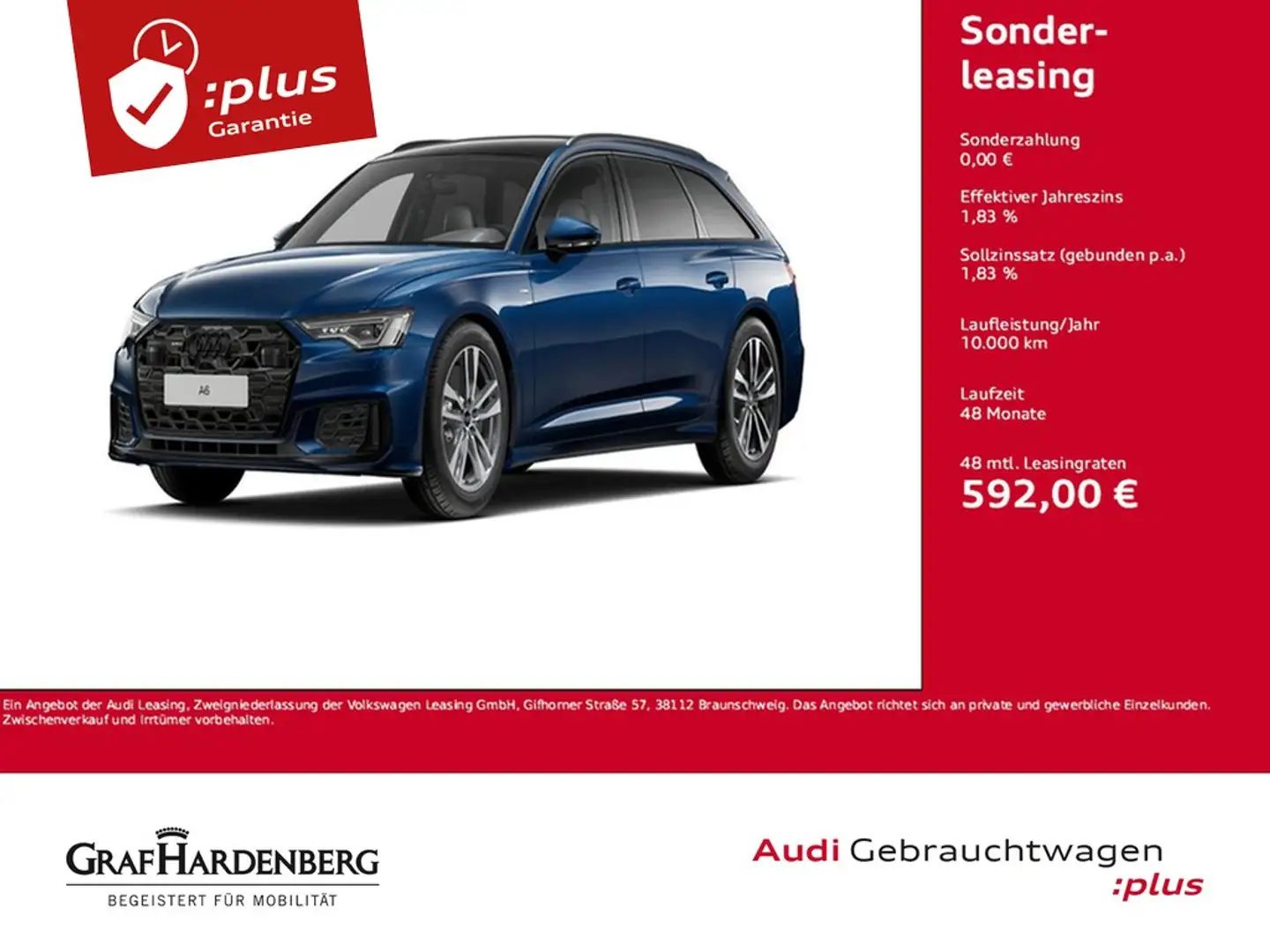 Audi A6 Avant 50 TDI quattro S line LED Navi ACC AHK Blau - 1