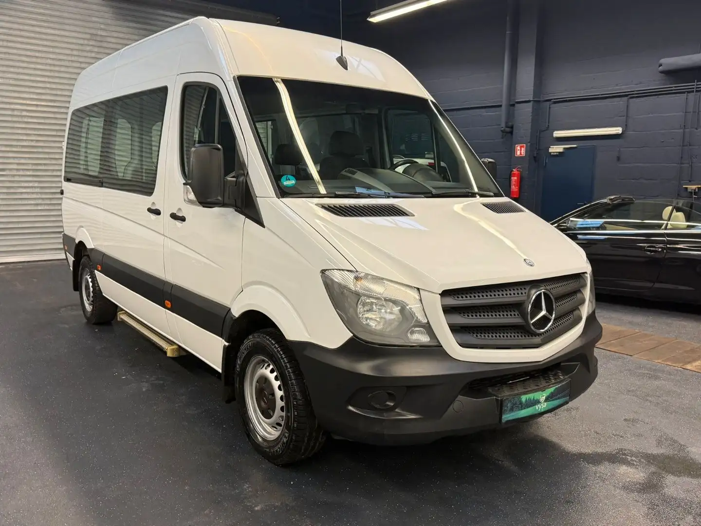 Mercedes-Benz Sprinter 313 L2-H2 7 Sitze 1.Hand Klima STHZ AHK Blanc - 1