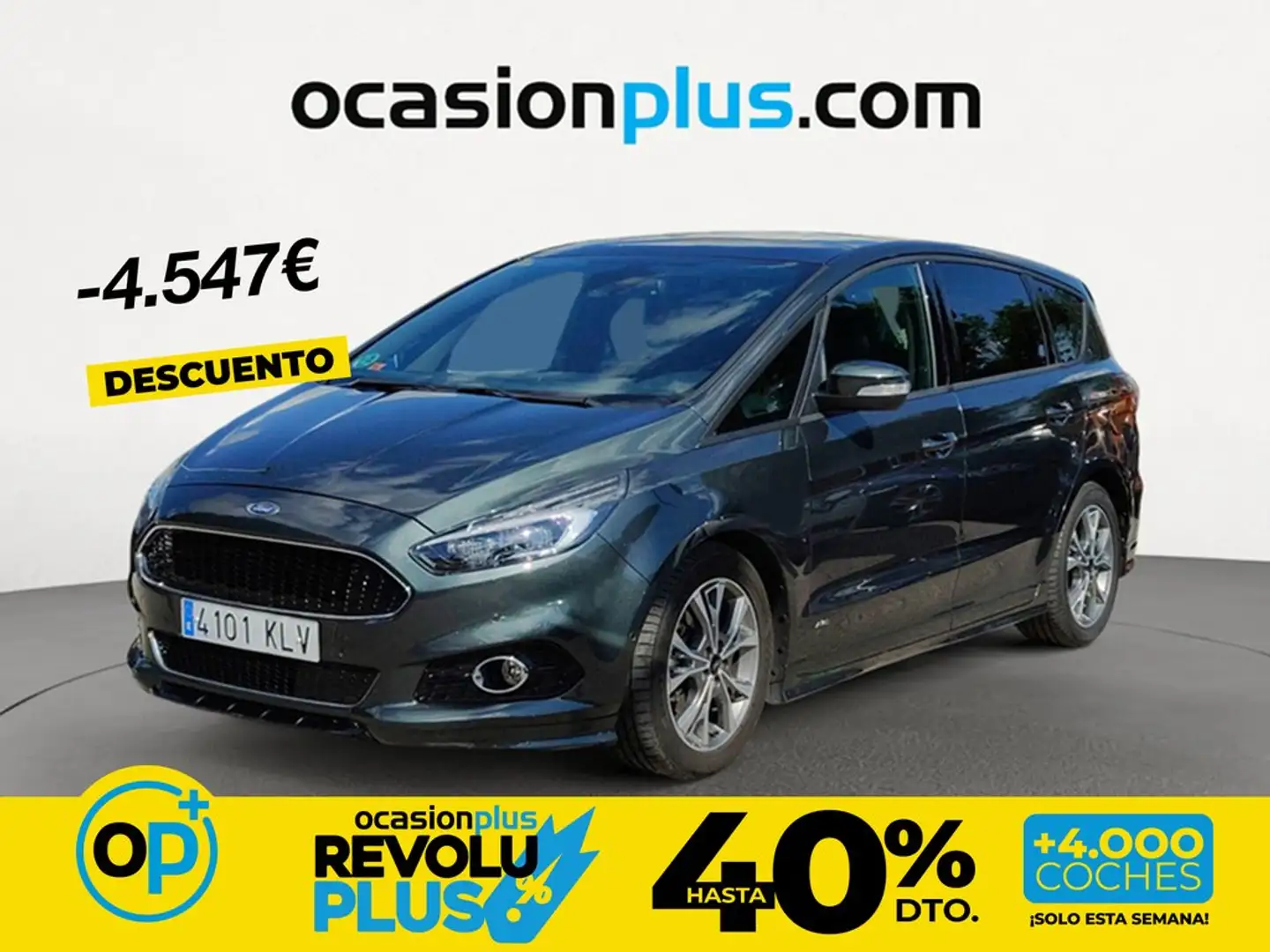 Ford S-Max 2.0TDCi ST-Line Powershift 180 Gris - 1