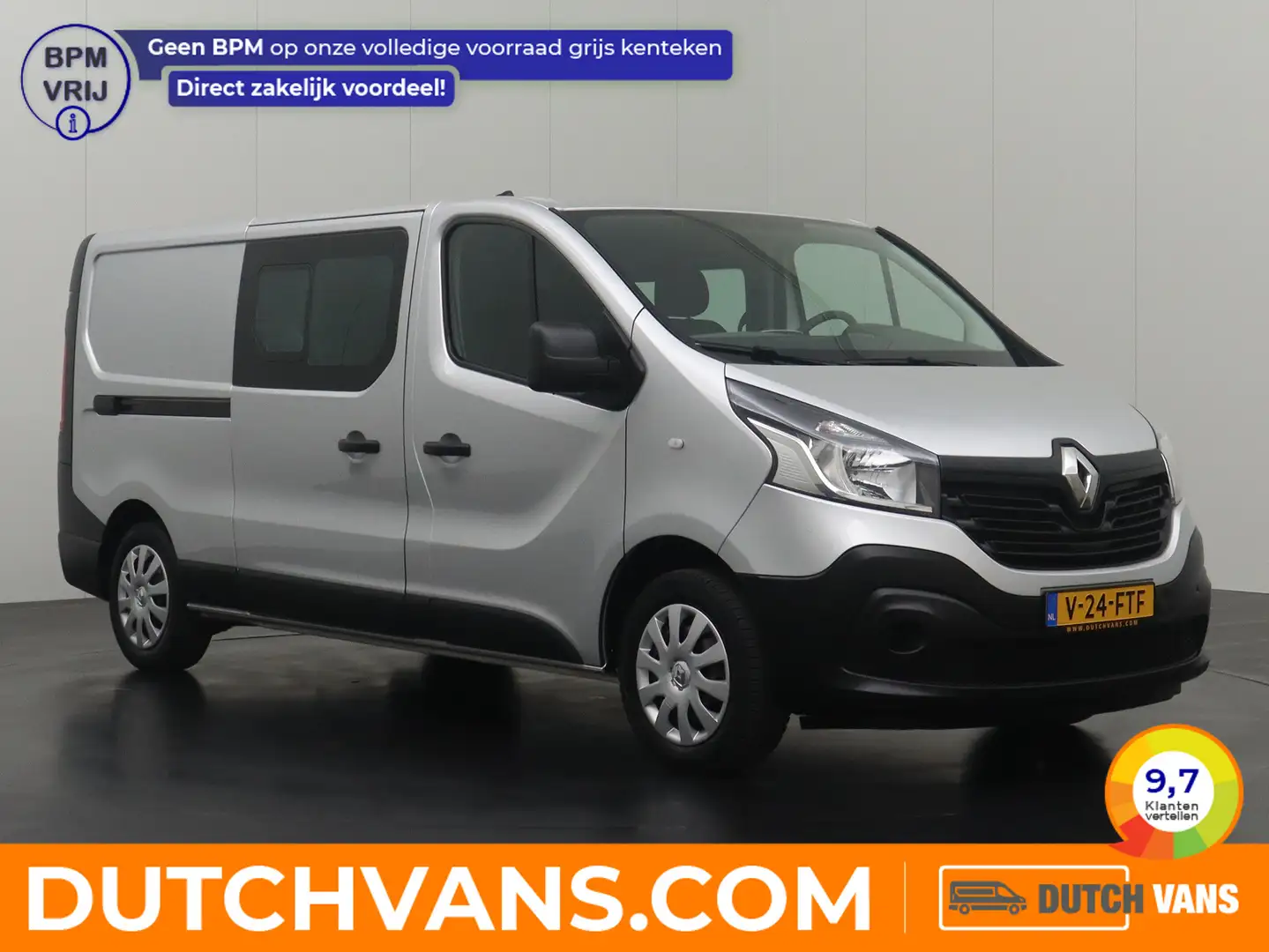Renault Trafic 1.6DCi 125PK Lang Dubbele Cabine 6-Persoons | Navi Argento - 1