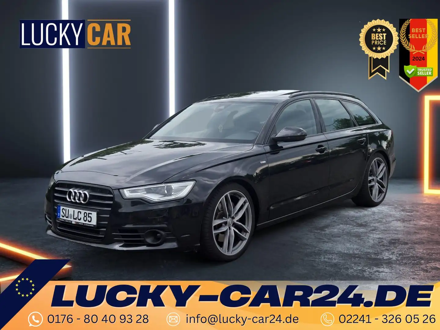Audi A6 NAVI/AHK/AUTOMATIK/QUATTRO 180 kW (245 PS), Aut... Zwart - 1