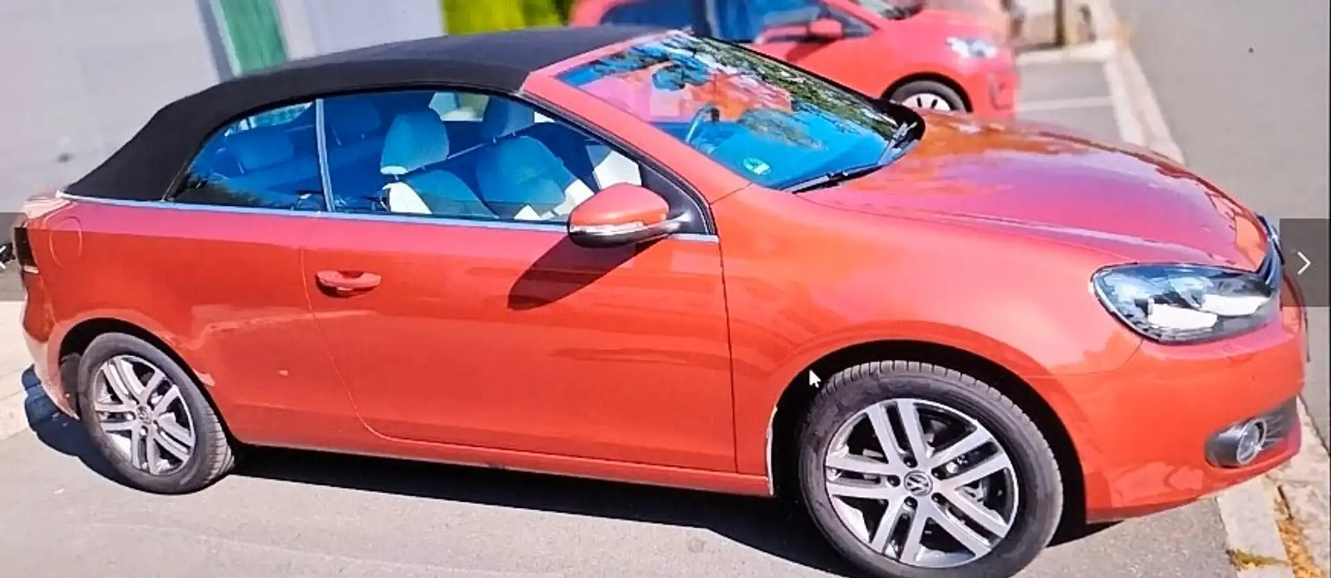 Volkswagen Golf Cabriolet Cabrio 1.4 TSI DSG, NP 35.800,-,LEDER WEIß,NAVI Rot - 2