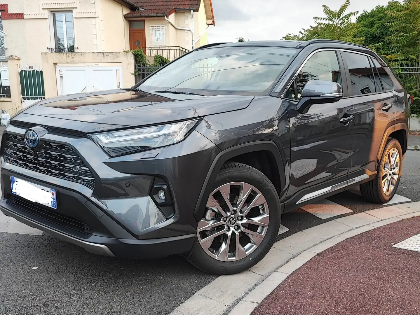 Toyota RAV 4 Hybrid 2.5 218 ch lounge Gris - 2