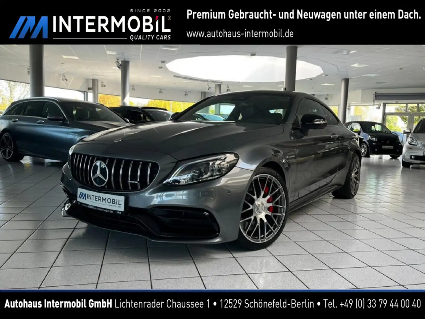 Mercedes-Benz C 63 AMG s Coupe PERFORMANCE*PANO*BURM*WIDE*360° siva - 1