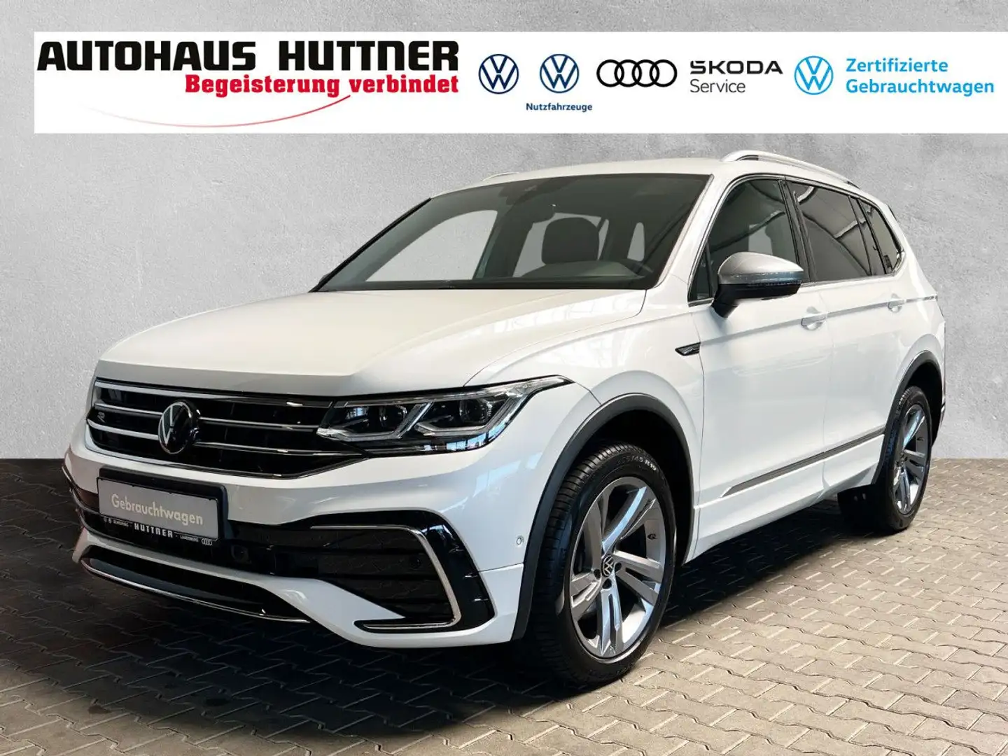 Volkswagen Tiguan Allspace R-Line 2.0 TDI 4Motion DSG AHK IQ. Weiß - 1