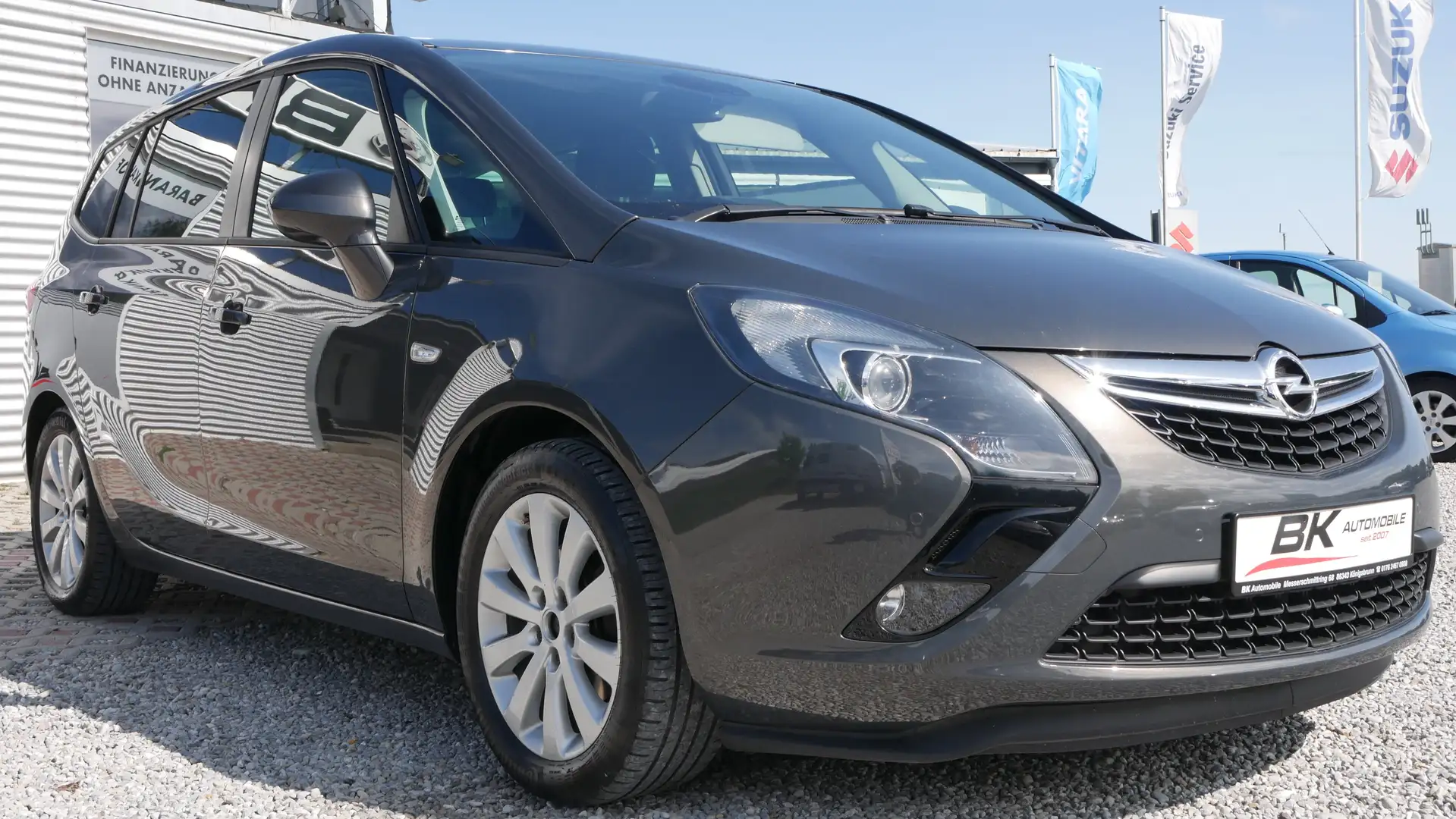 Opel Zafira Tourer TÜV Neu Scheckheft 7. Sitzer Einparkhilfe Navi Gris - 1