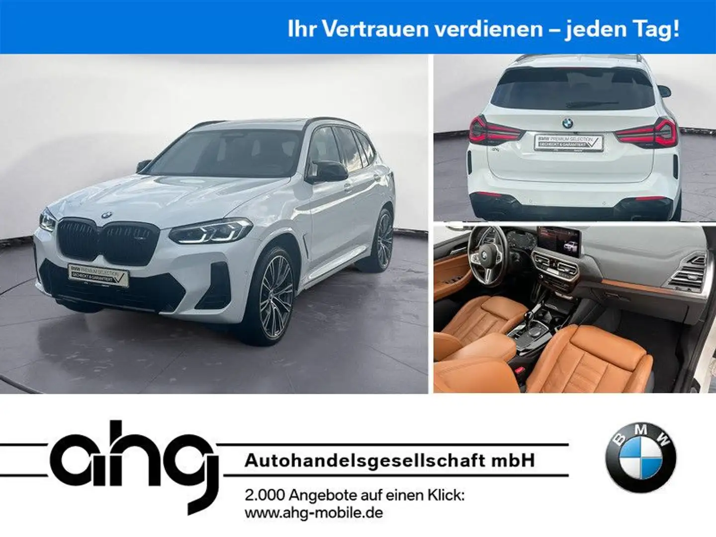 BMW X3 M i AT Panoramadach Komfortzugang Laserlicht Weiß - 1