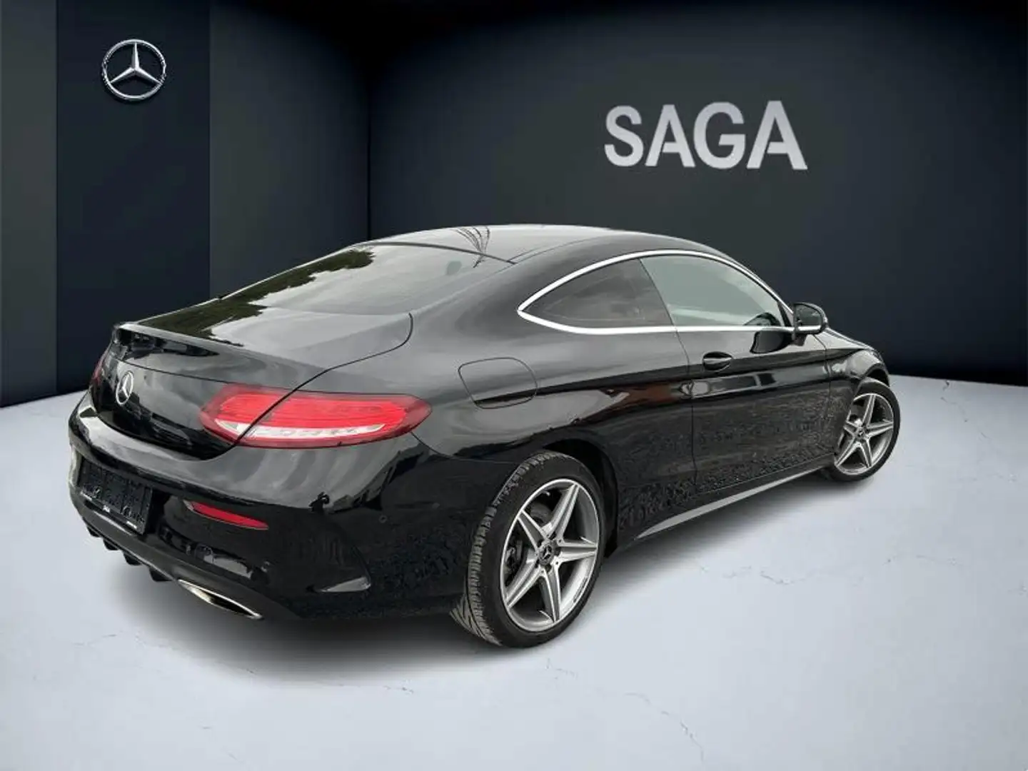 Mercedes-Benz C 180 Coupé AMG Line Noir - 2