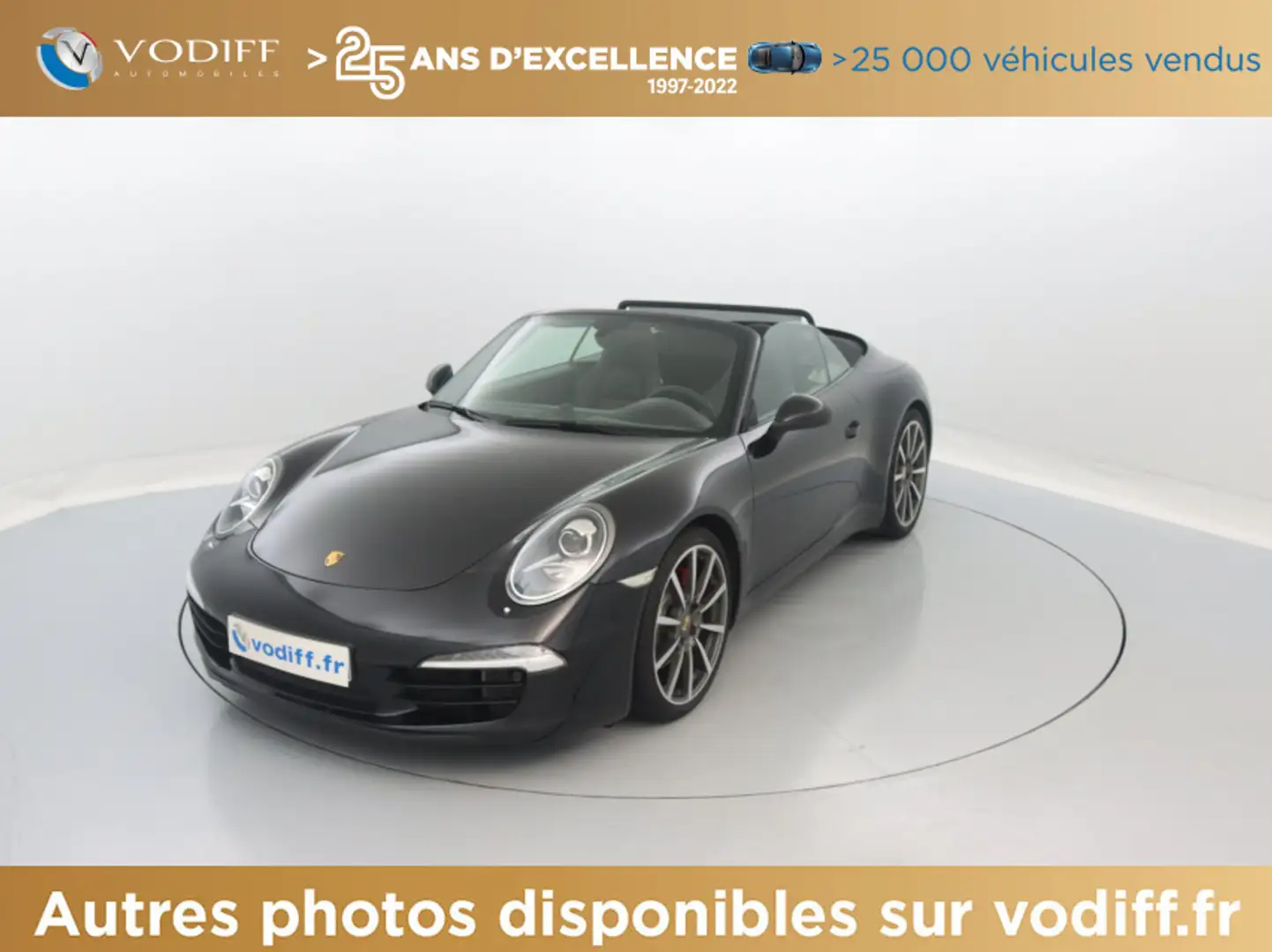 Porsche 991 CABRIOLET S 400 CV PDK Schwarz - 1