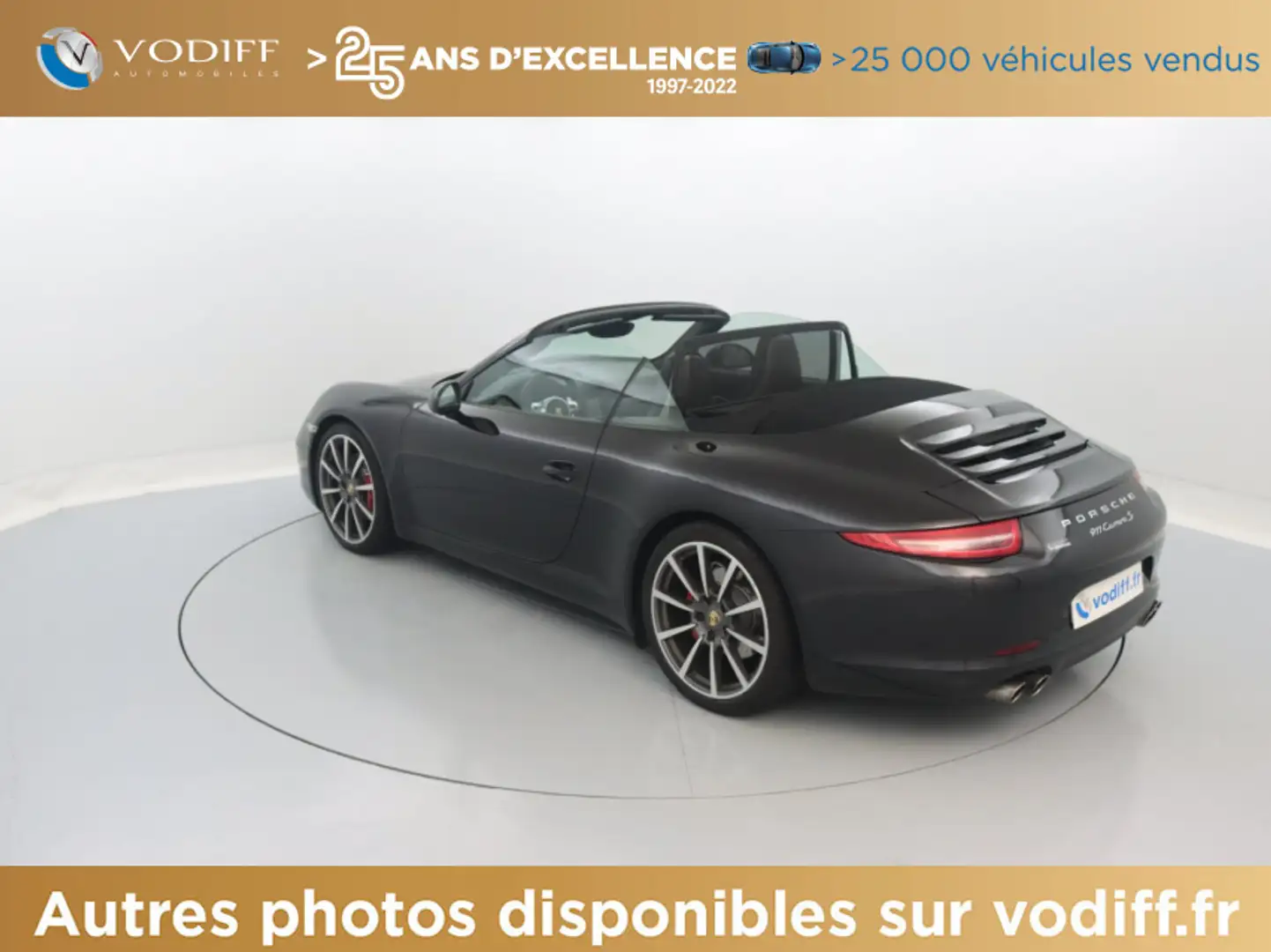Porsche 991 CABRIOLET S 400 CV PDK Schwarz - 2