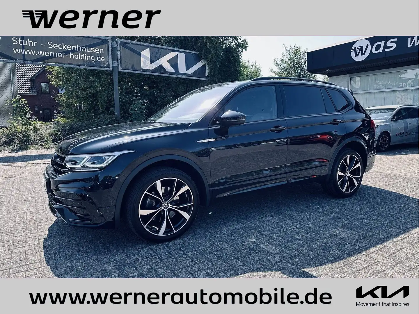 Volkswagen Tiguan Allspace 2.0 TDI R-Line AWD AHK GD SOUND Schwarz - 1