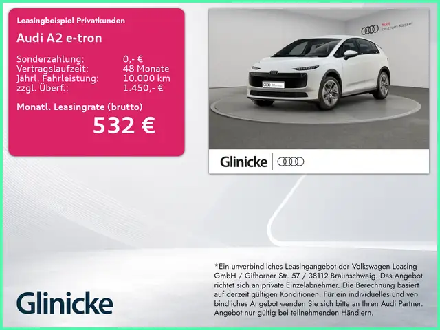Audi A2 e-tron 170 KW NEUBESTELLUNG