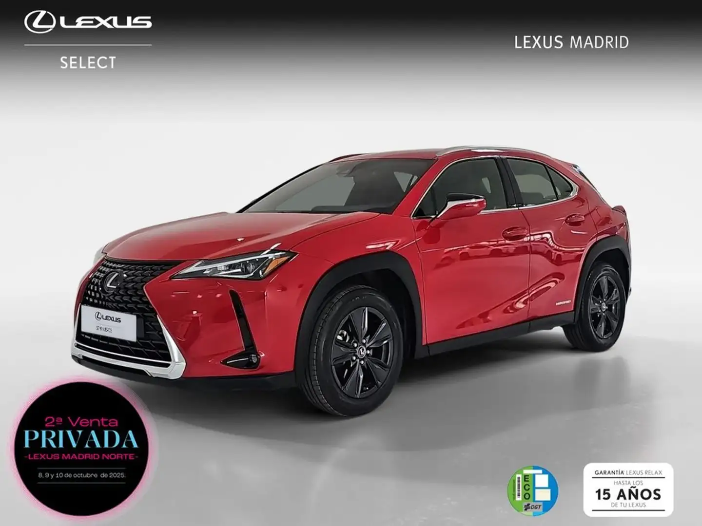 Lexus UX 250h 2.0 Business Rouge - 1