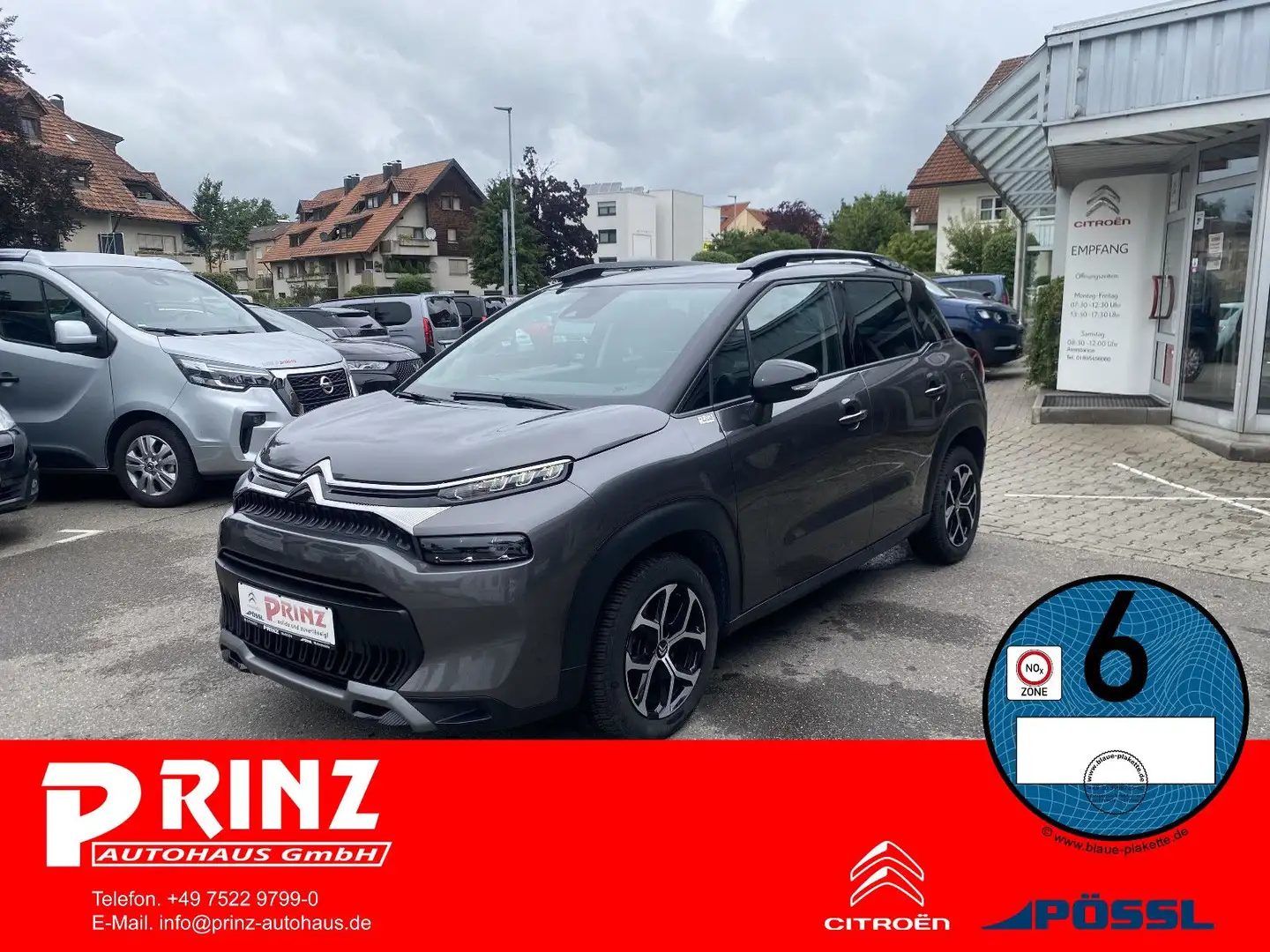 Citroen C3 Aircross Plus 1.2 PureTech 130 Autom. *1.Hand Grijs - 1