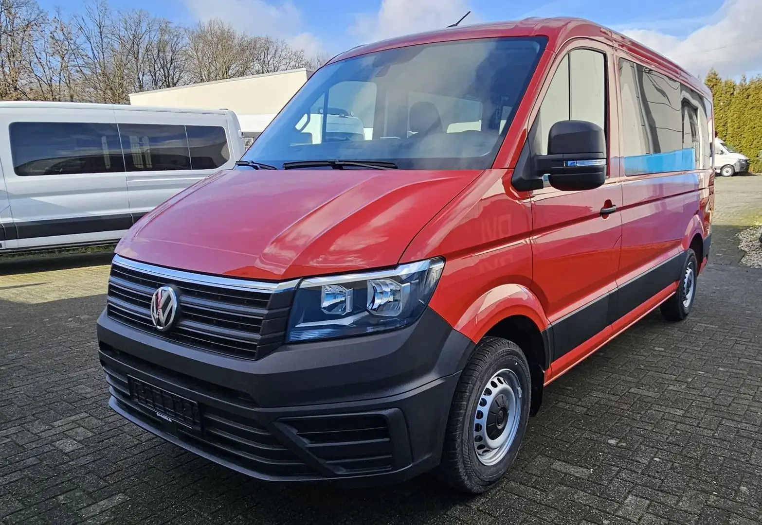 Volkswagen Crafter 35 MR Flachdach 9-Sitzer Rot - 2
