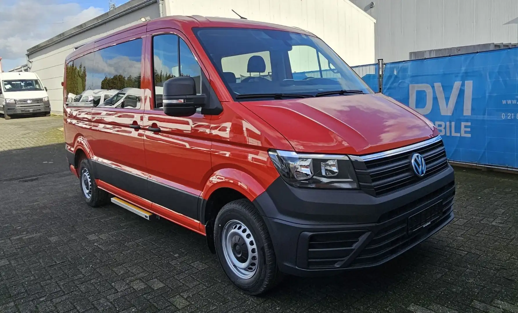 Volkswagen Crafter 35 MR Flachdach 9-Sitzer Rot - 1