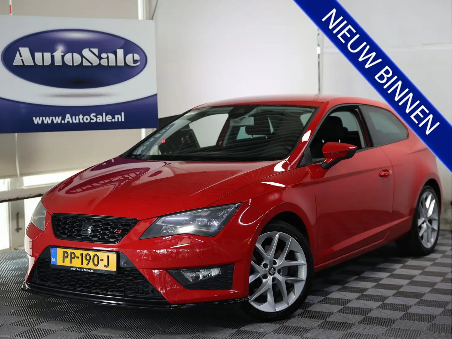 SEAT Leon SC 1.8 TSI FR DSG SEATSOUND CARPLAY LEDER '13 Rood - 1