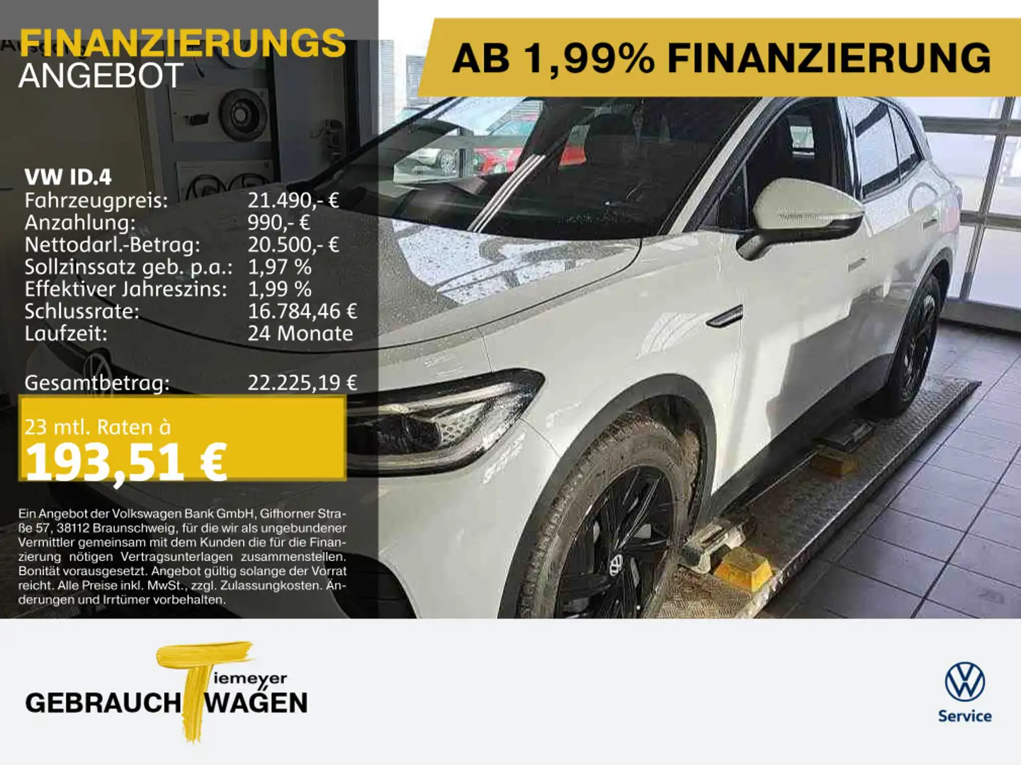 Volkswagen ID.4 PRO PERFORMANCE NAVI KAMERA WÄRMEP. IQ.LIGH Blanc - 1