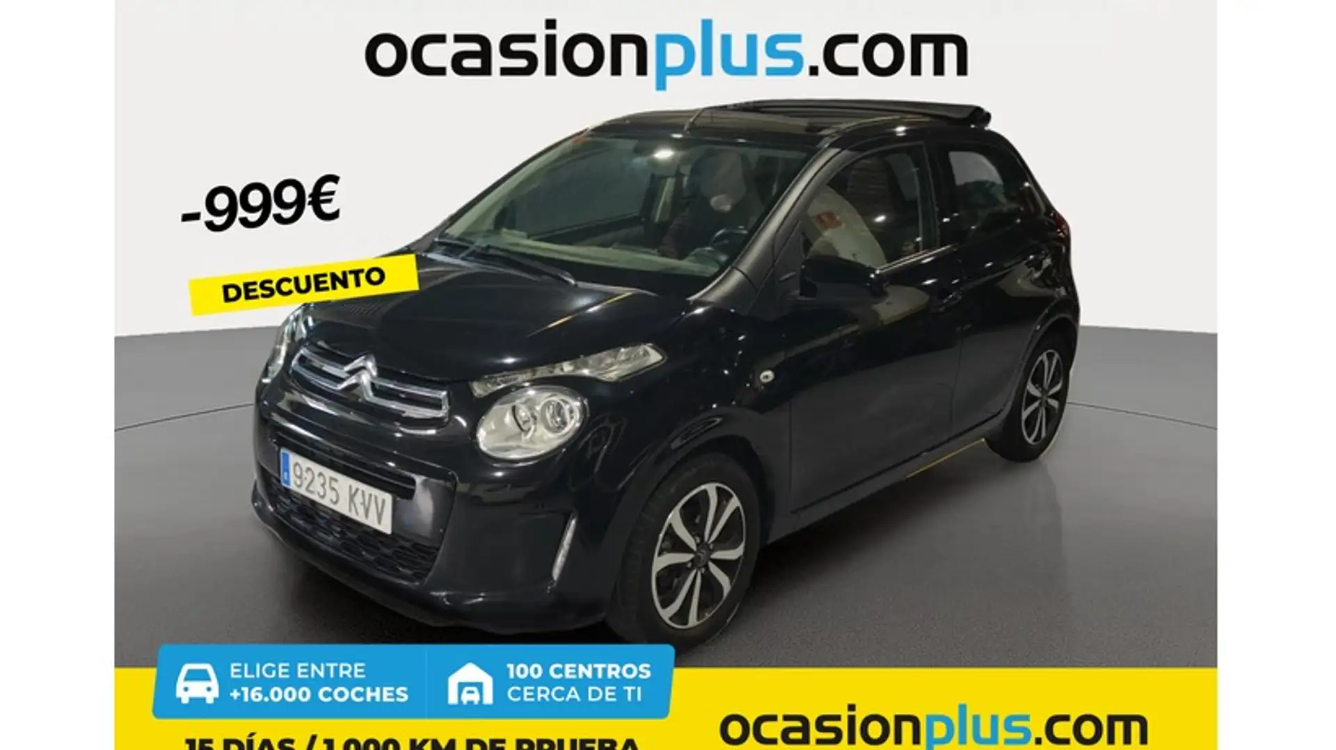 Citroen C1 1.0 VTi Airscape Shine 72 Negro - 1