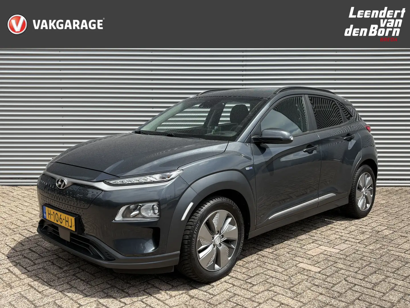 Hyundai KONA EV Fashion 64 kWh 3-FASE LADEN Design Pack | Navig Gris - 1
