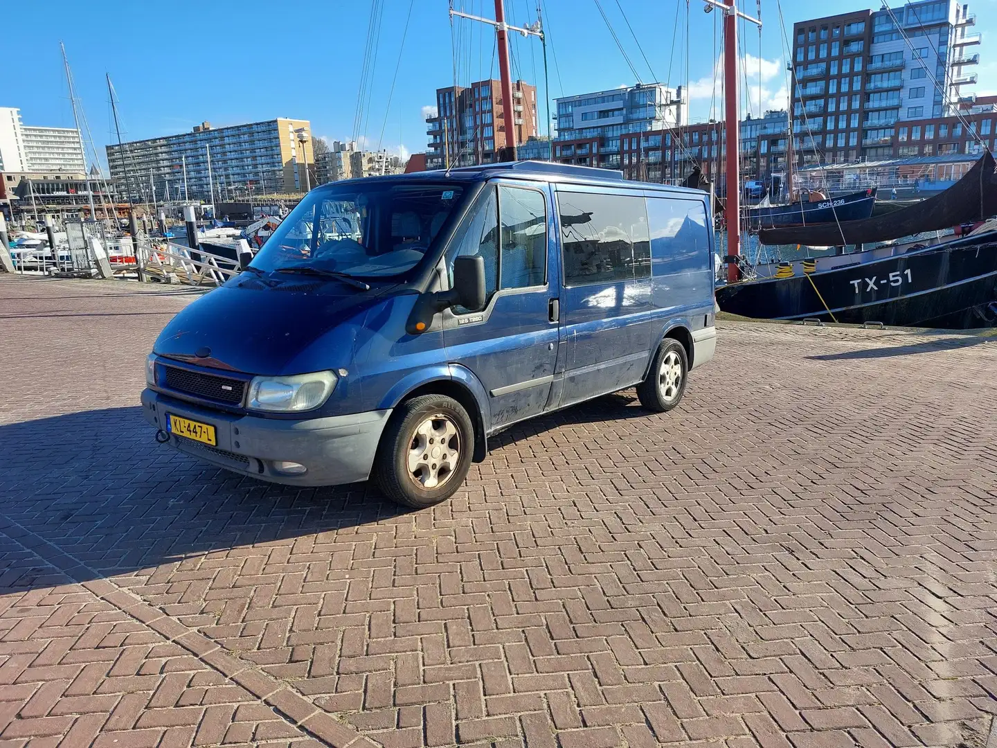 Ford Transit 125 260D Camperbus Blauw - 1
