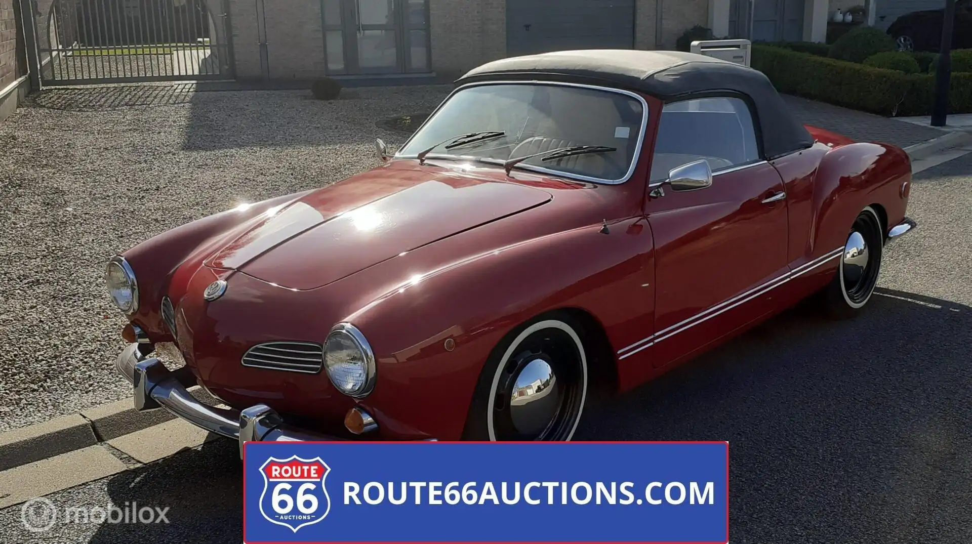 Volkswagen Karmann Ghia Cabriolet | Route 66 auctions Червоний - 1