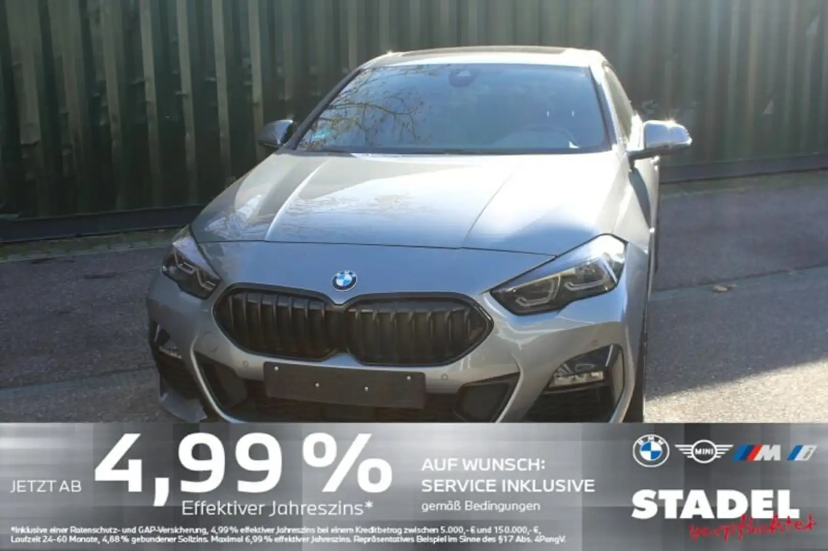 BMW 218 i Gran Coupé M Sport Navi.LED.ACC.RFK.HarmKar Grau - 1
